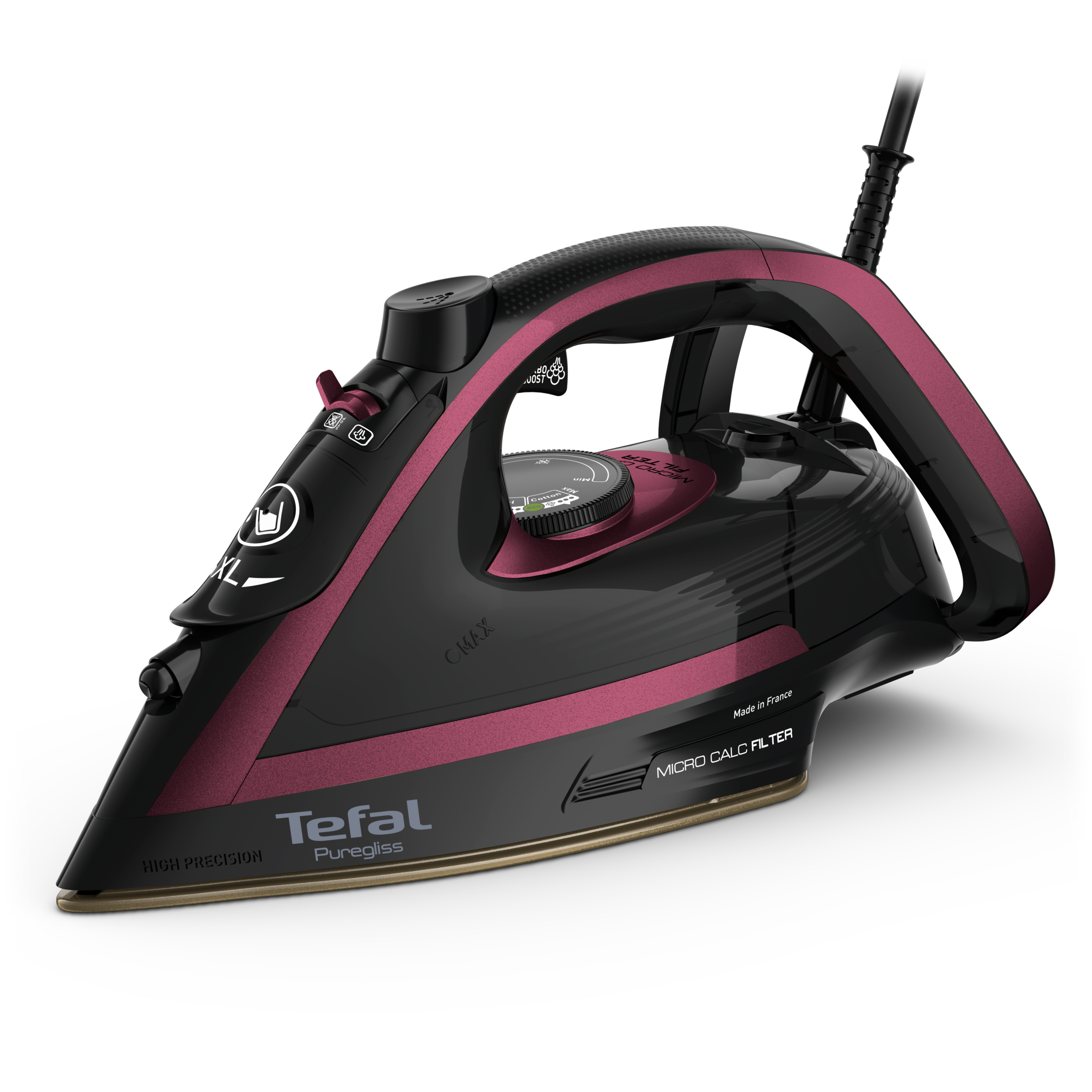 Gőzölős vasaló Puregliss Rose ABC FV8065E0 Lila/Fekete