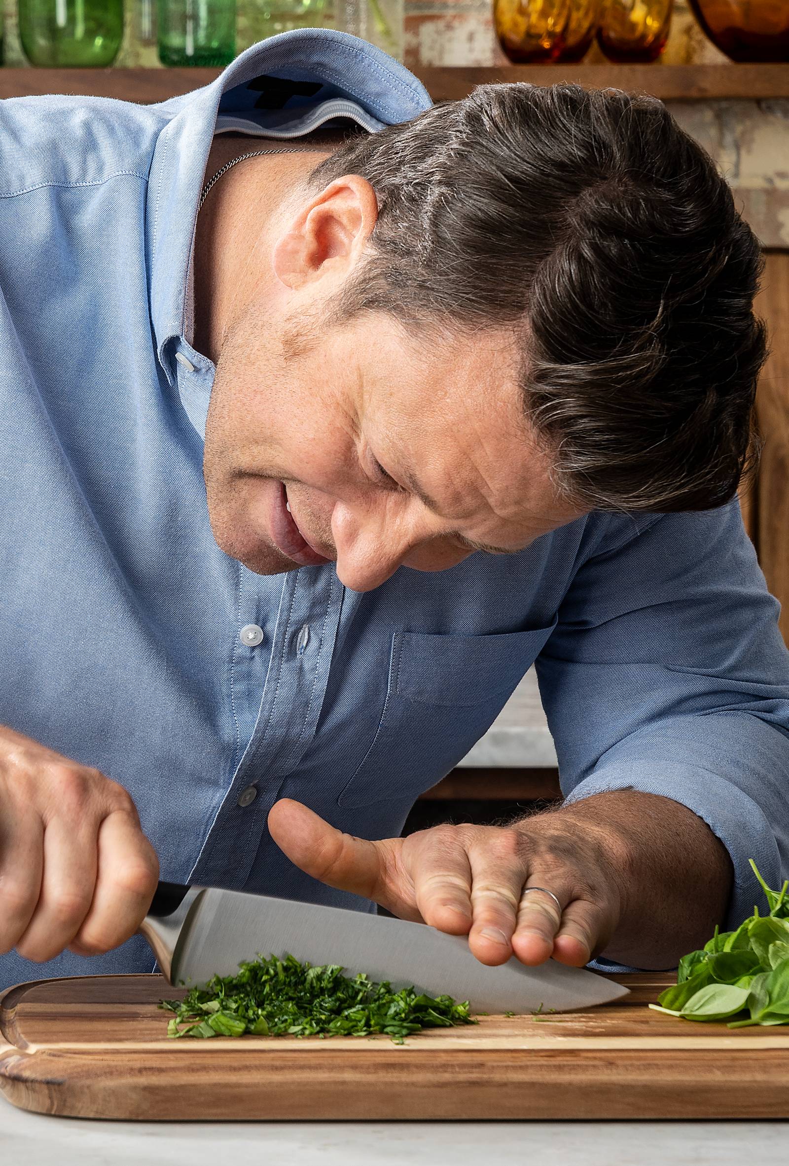 Akácfa vágódeszka Tefal Jamie Oliver K2680955 37,4x25,1 cm