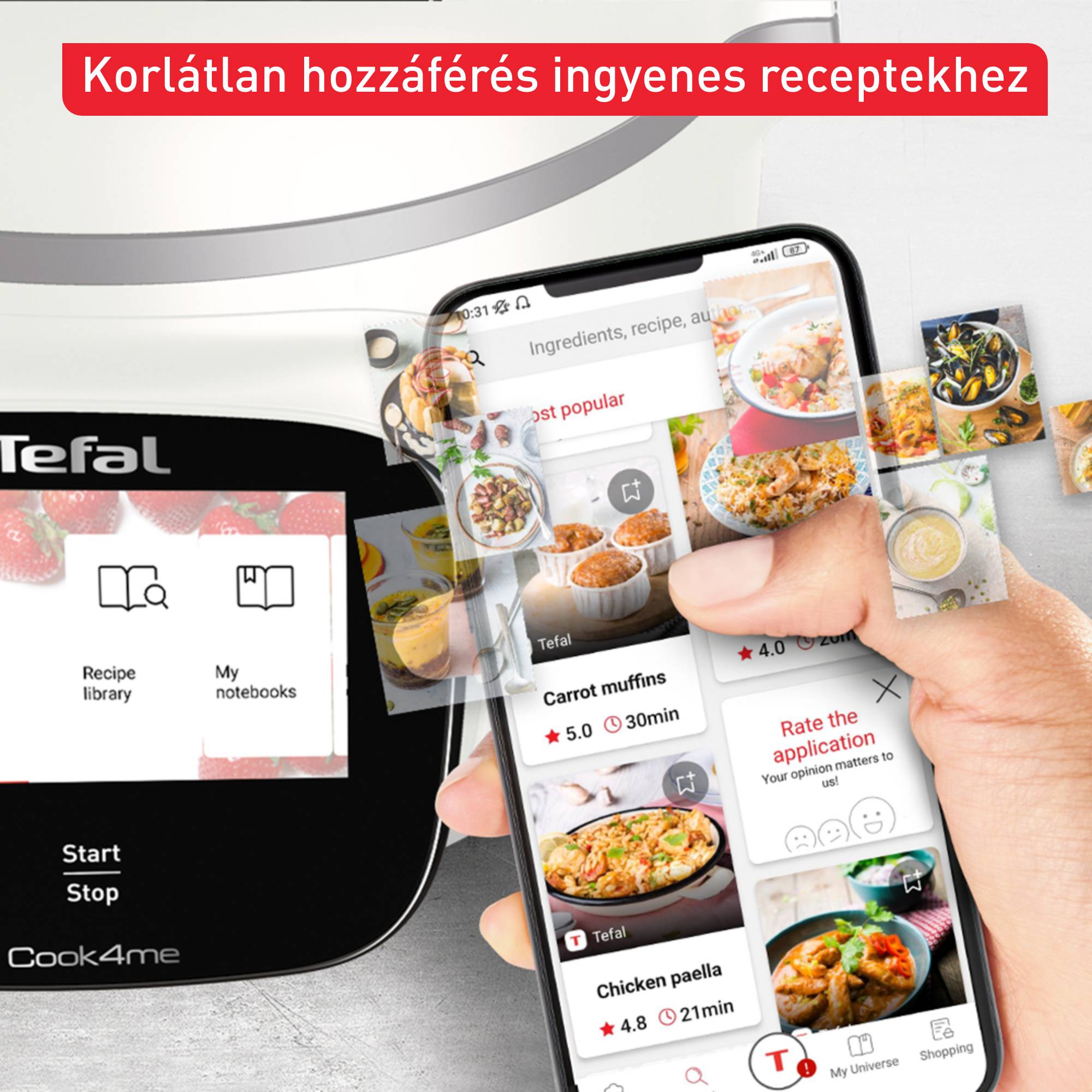 Tefal Cook4me Touch Pro okos multifunkciós fazék, CY9441F2