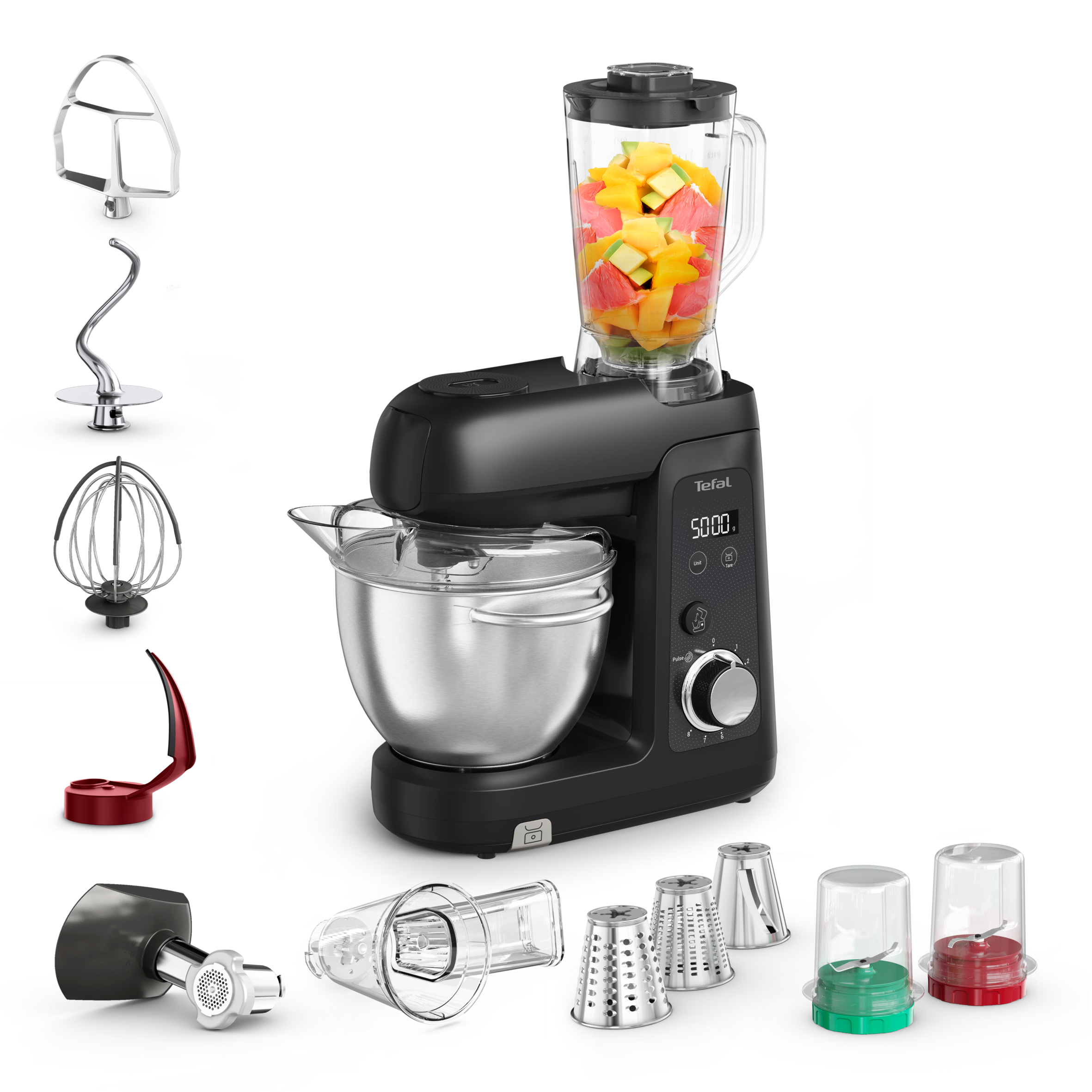 Bake Partner + konyhai robotgép, 1100 W-os motor, 5 sokoldalú tartozék