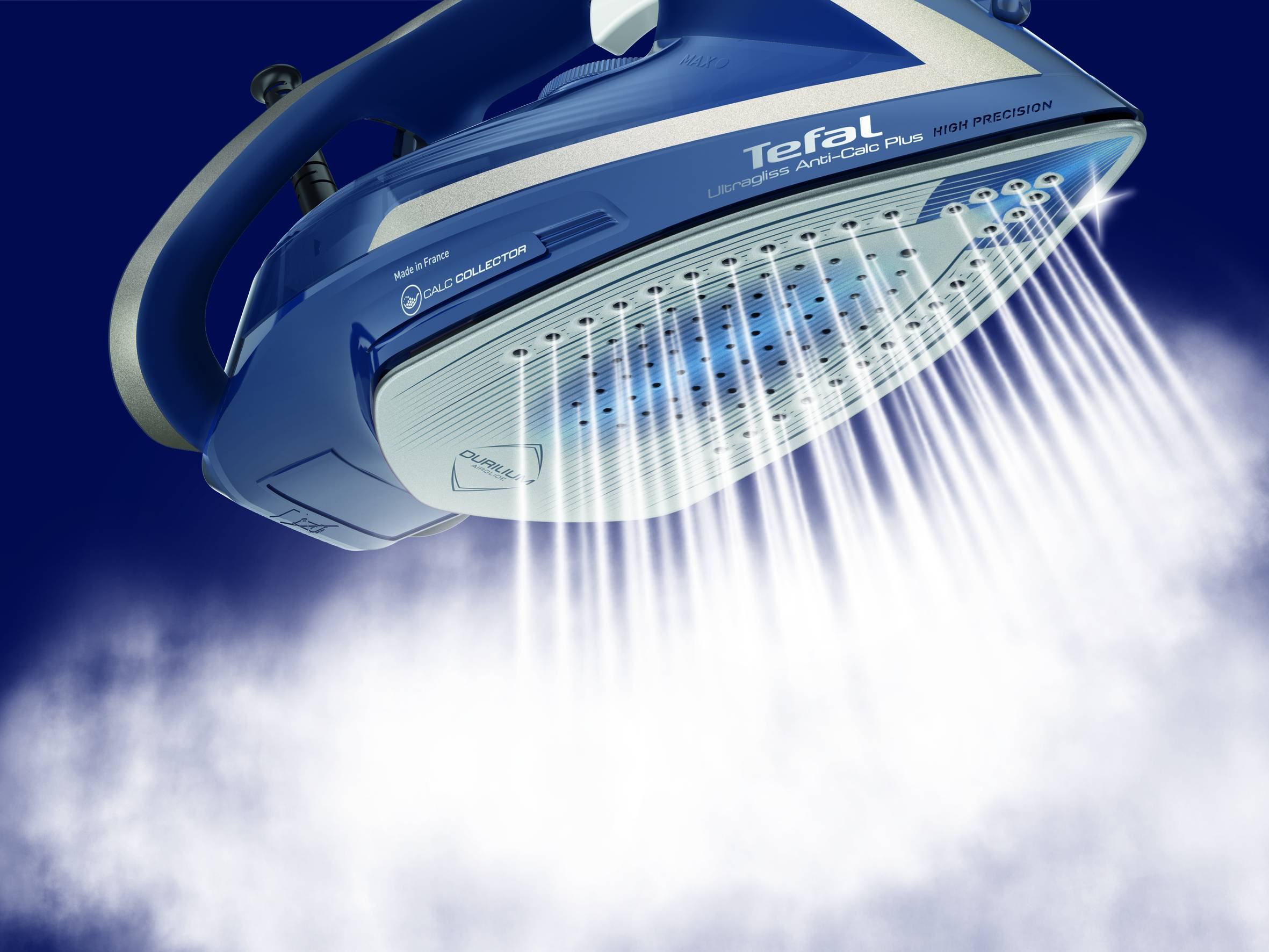 Gőzölős vasaló Tefal Ultragliss Plus FV6830E0 Sötét kék/Fehér