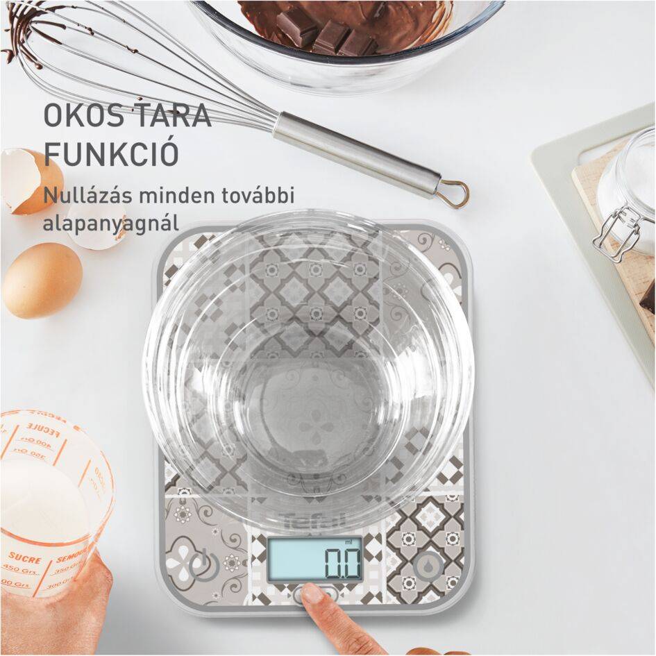 BC50D6V0 Optiss, elektronikus konyhai mérleg, Tefal