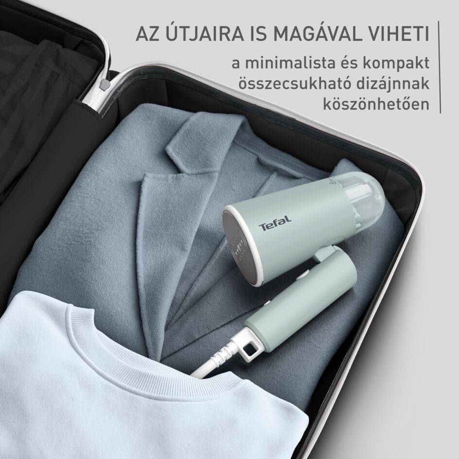 Kézi ruhagőzölő Tefal Origin Travel DT1034E1 eukaliptusz zöld