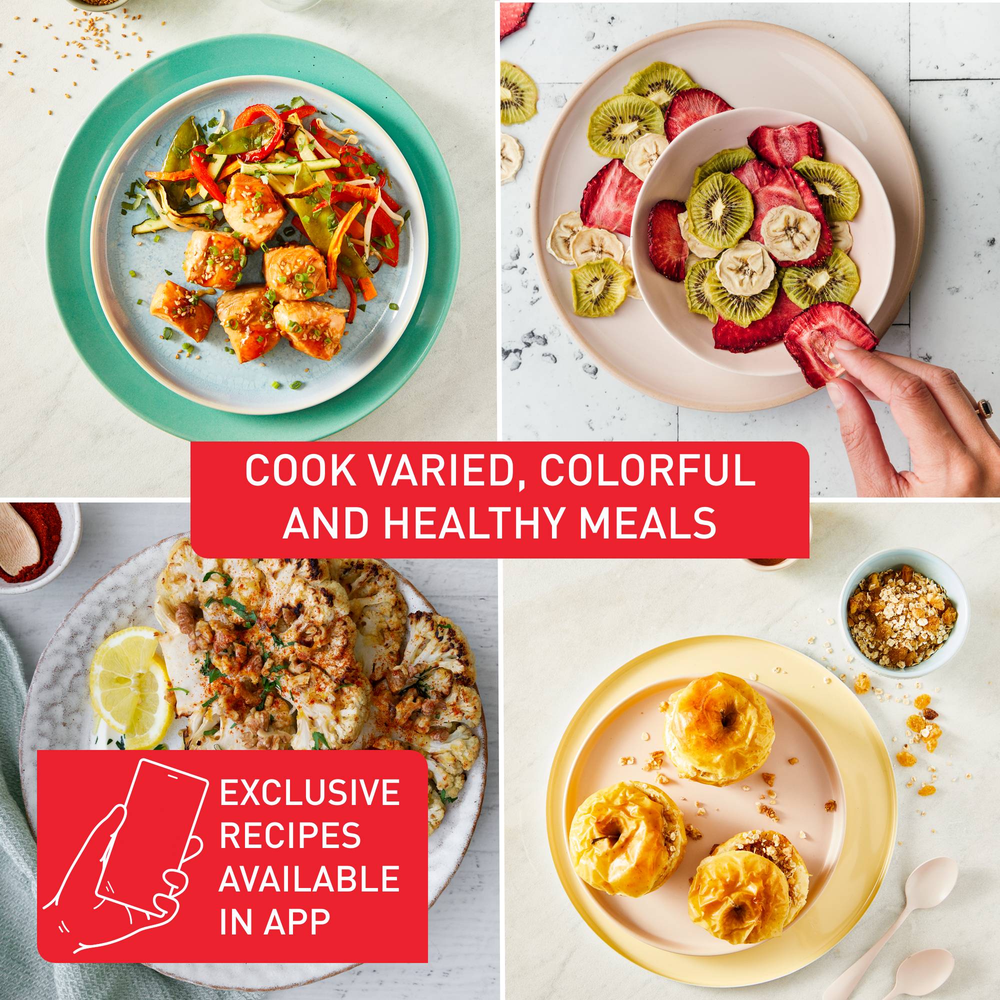 EY2452E0, Easy Fry POP légkeveréses fritőz 5 l, Tefal, sárga