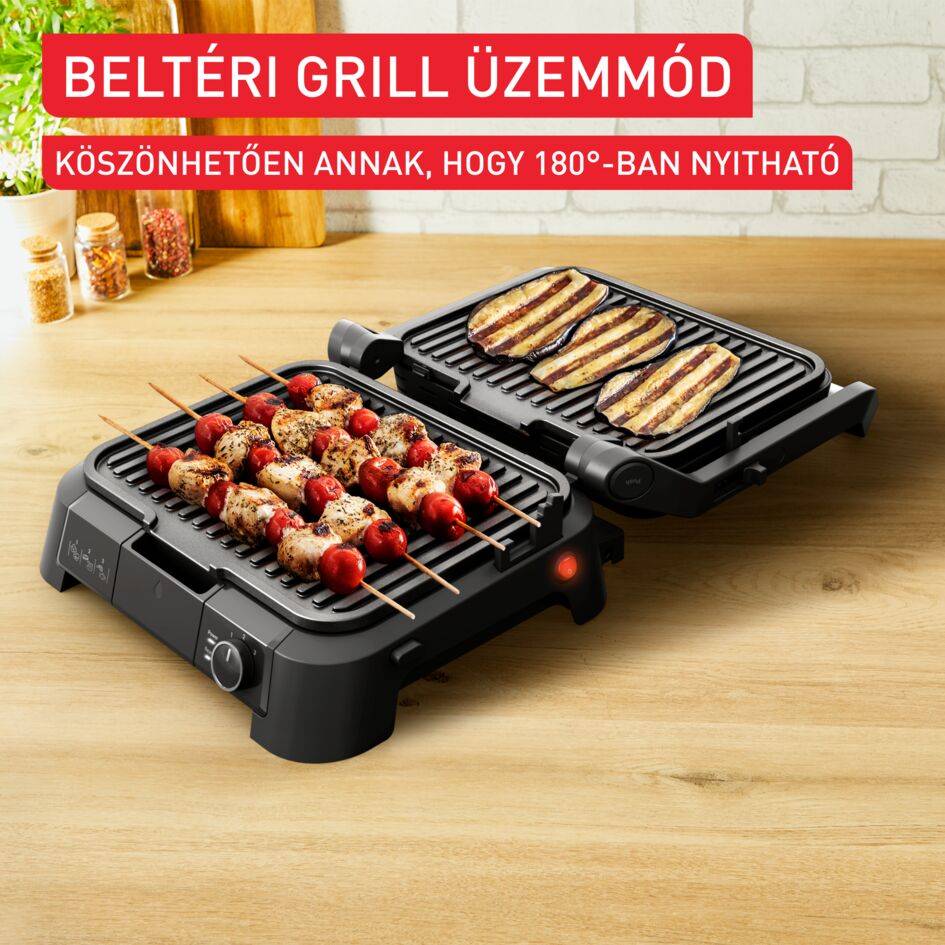 Elektromos grill Tefal SuperGrill 3 az 1-ben GC510DE0 Rozsdamentes acél