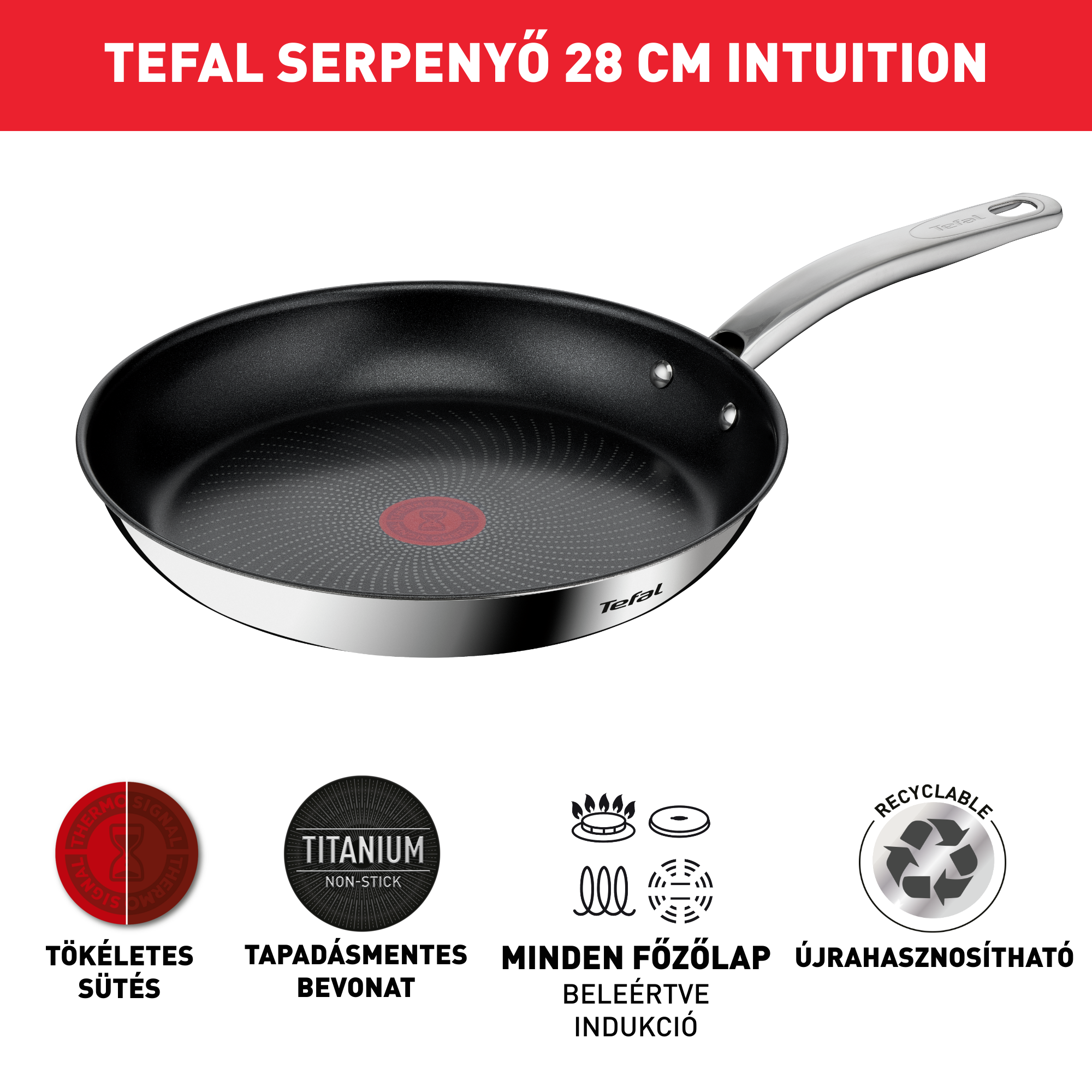 Serpenyő Tefal Intuition B8170644 28 cm