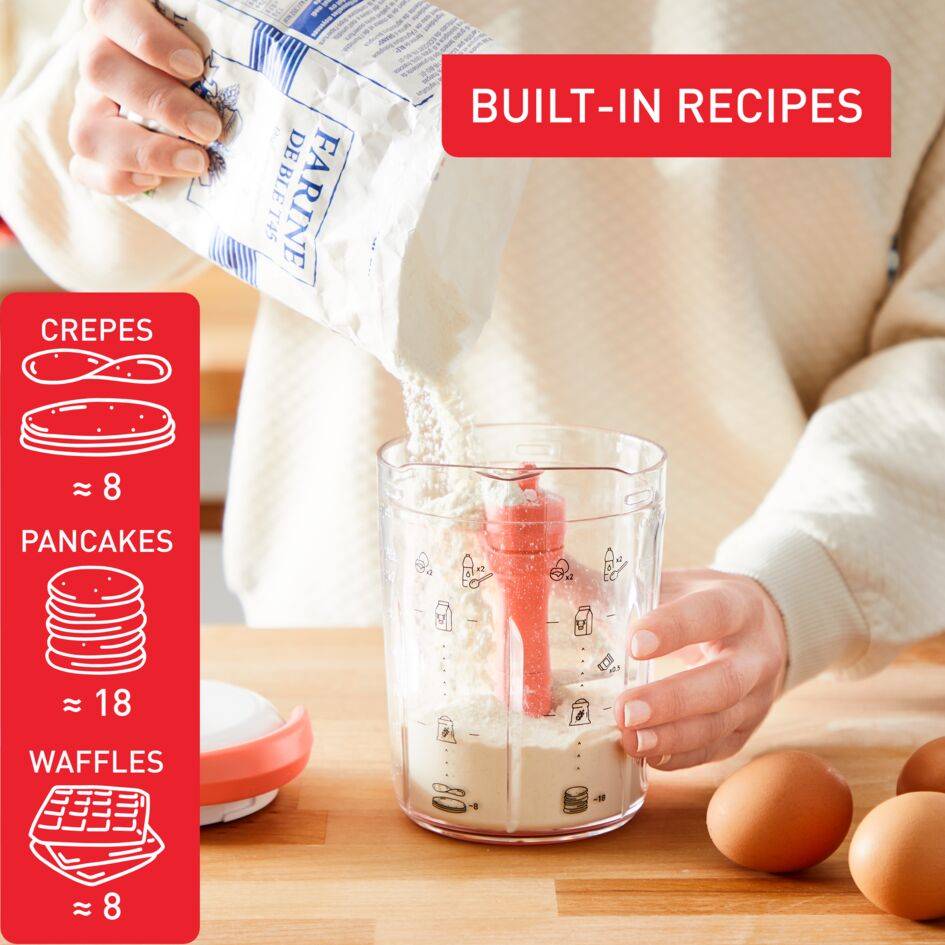 Kézi mixer palacsinta tészta készítéséhez Tefal Pancake Express K1844404