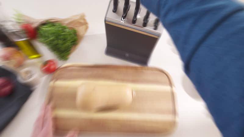 Tefal EverSharp 5 darabos önélező séfkéskészlet és késtömb beépített élezővel K297S644