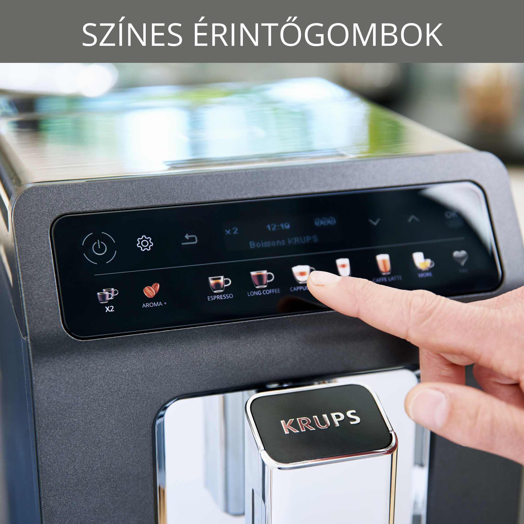 Automata kávéfőzők KRUPS Evidence One EA895E10 Szürke