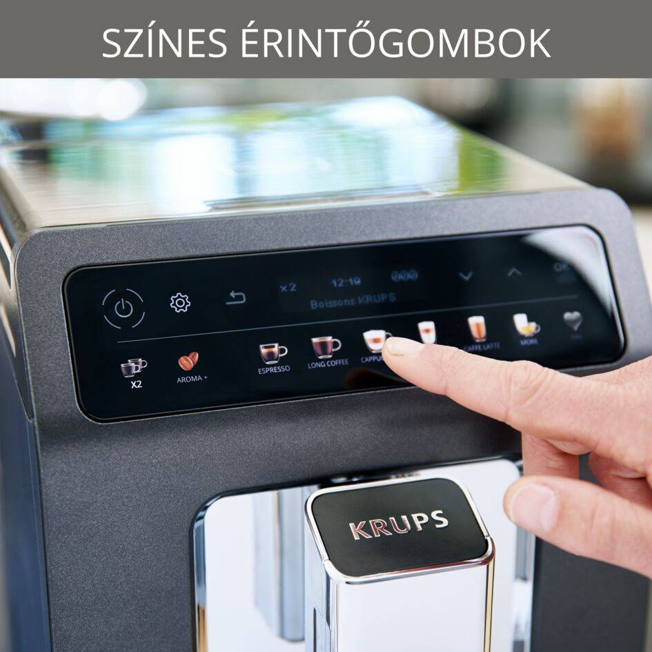 Automata kávéfőzők KRUPS Evidence One EA895E10 Szürke