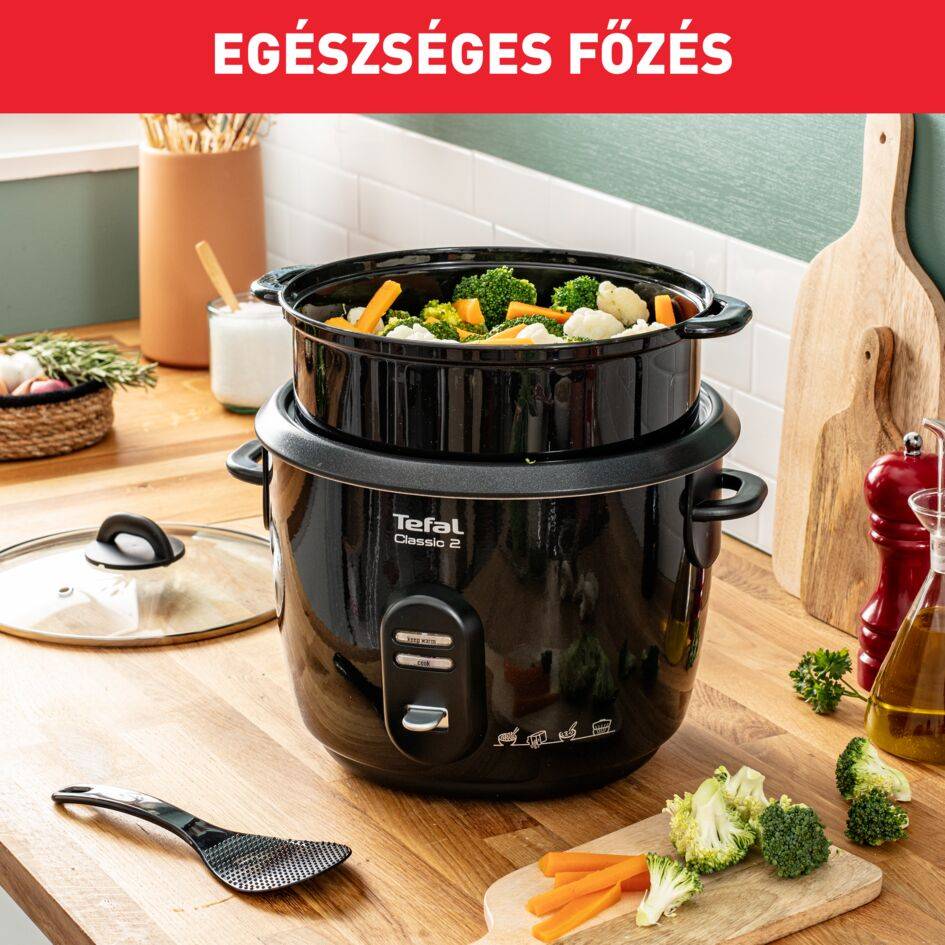 Rizsfőző Tefal Classic 12 adag RK103811 Fekete
