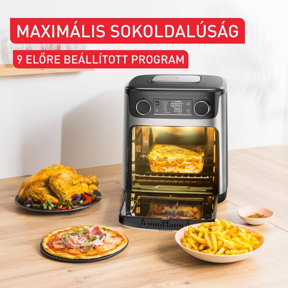 Légkeveréses fritőz Tefal Easy Fry Multifunction 15L FW556DE0 Fekete