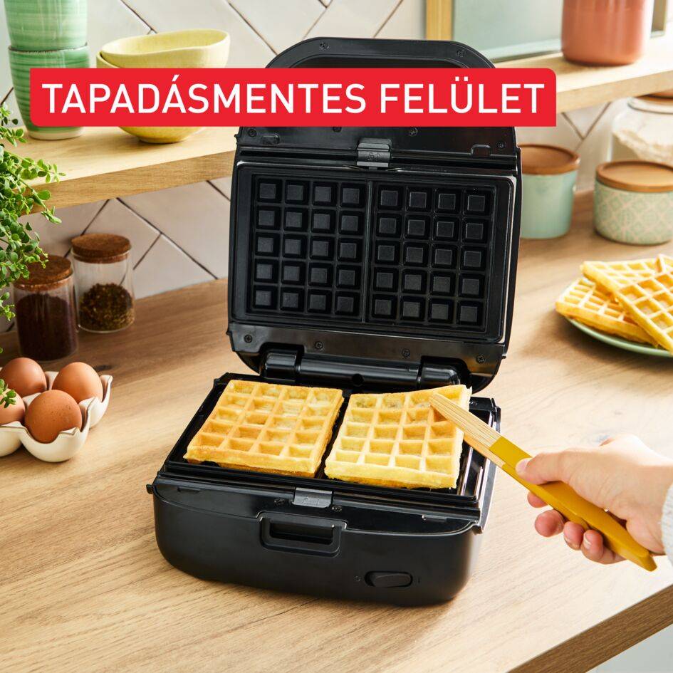 Szendvics- és gofrisütő Tefal Snack Collection SW862BF0 Fekete