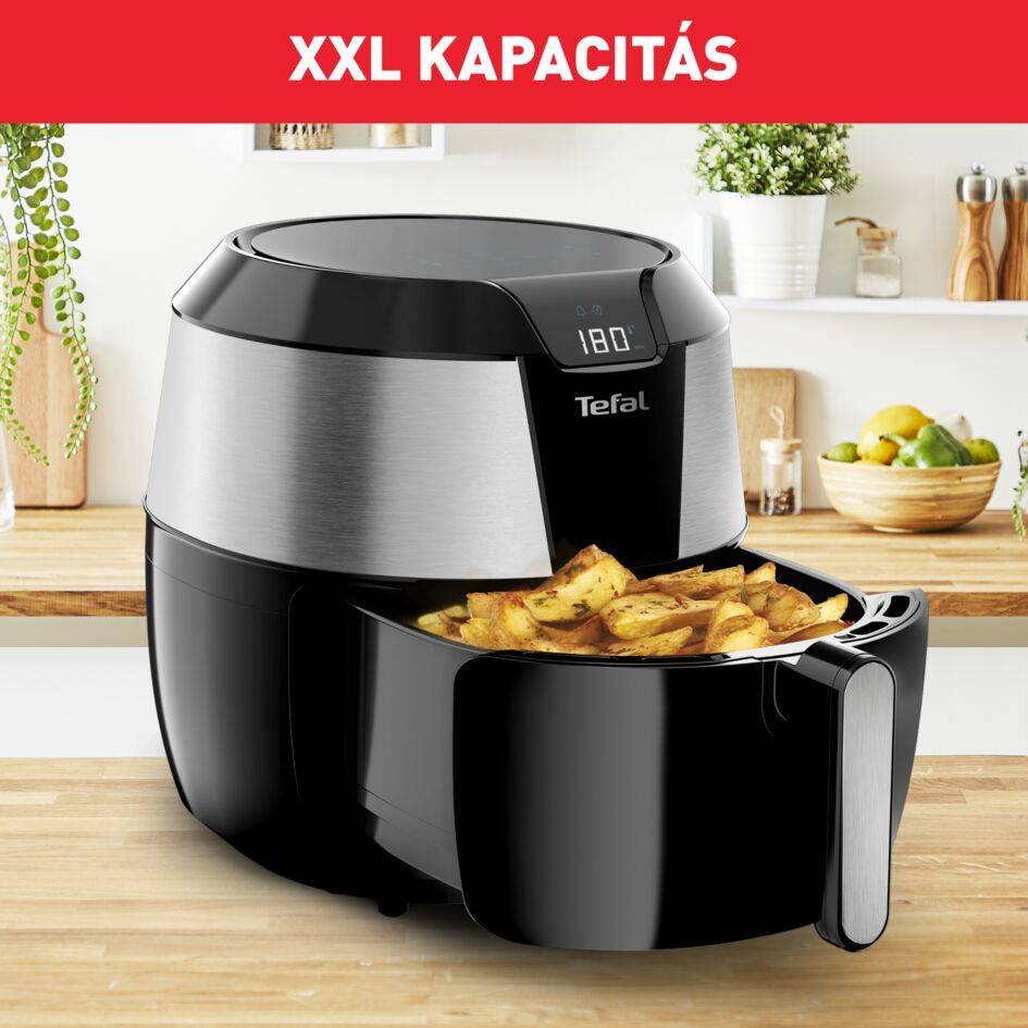 Forrólevegős fritőz Tefal Easy Fry XXL Digital EY701D15 Rozsdamentes/Fekete