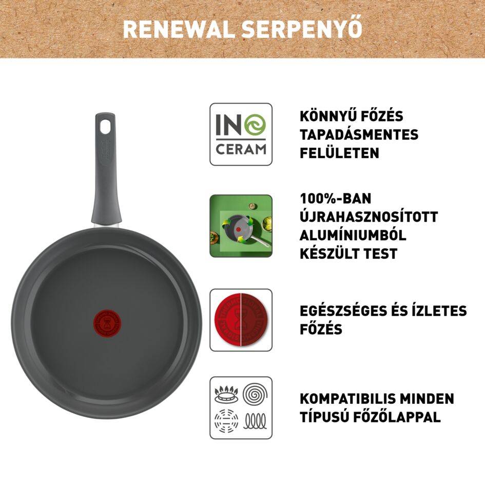Serpenyő Tefal Renewal C4260643 28 cm Kerámia