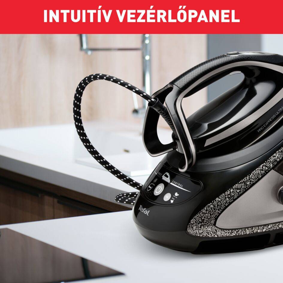 Gőzállomás Tefal Pro Express Ultimate+ GV9620E0 Ezüst/Fekete