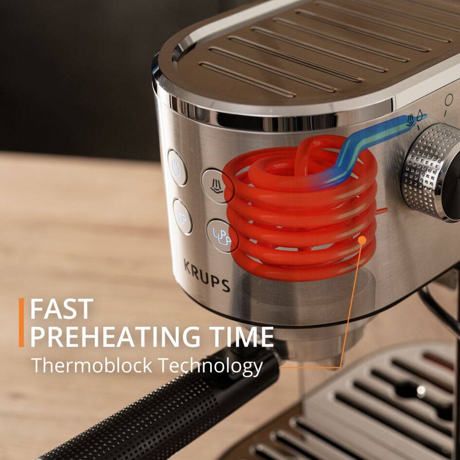 KRUPS Virtuoso + Pump Espresso Maker Stainless Steel