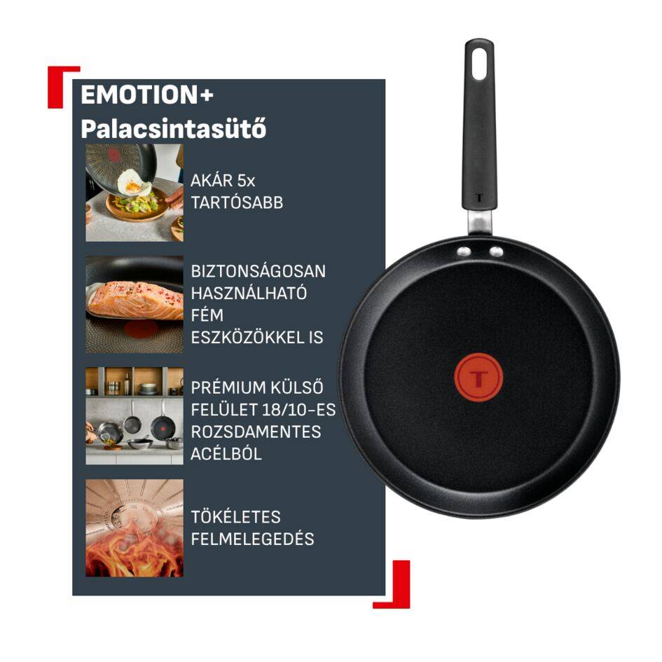 E3383855 Emotion+ palacsintasütő, Tefal, 25 cm