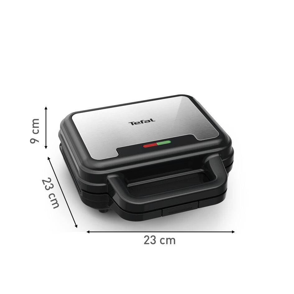 Tefal szendvicssütő UltraCompact 3 az 1-ben SW383D10 Rozsdamentes/Fekete