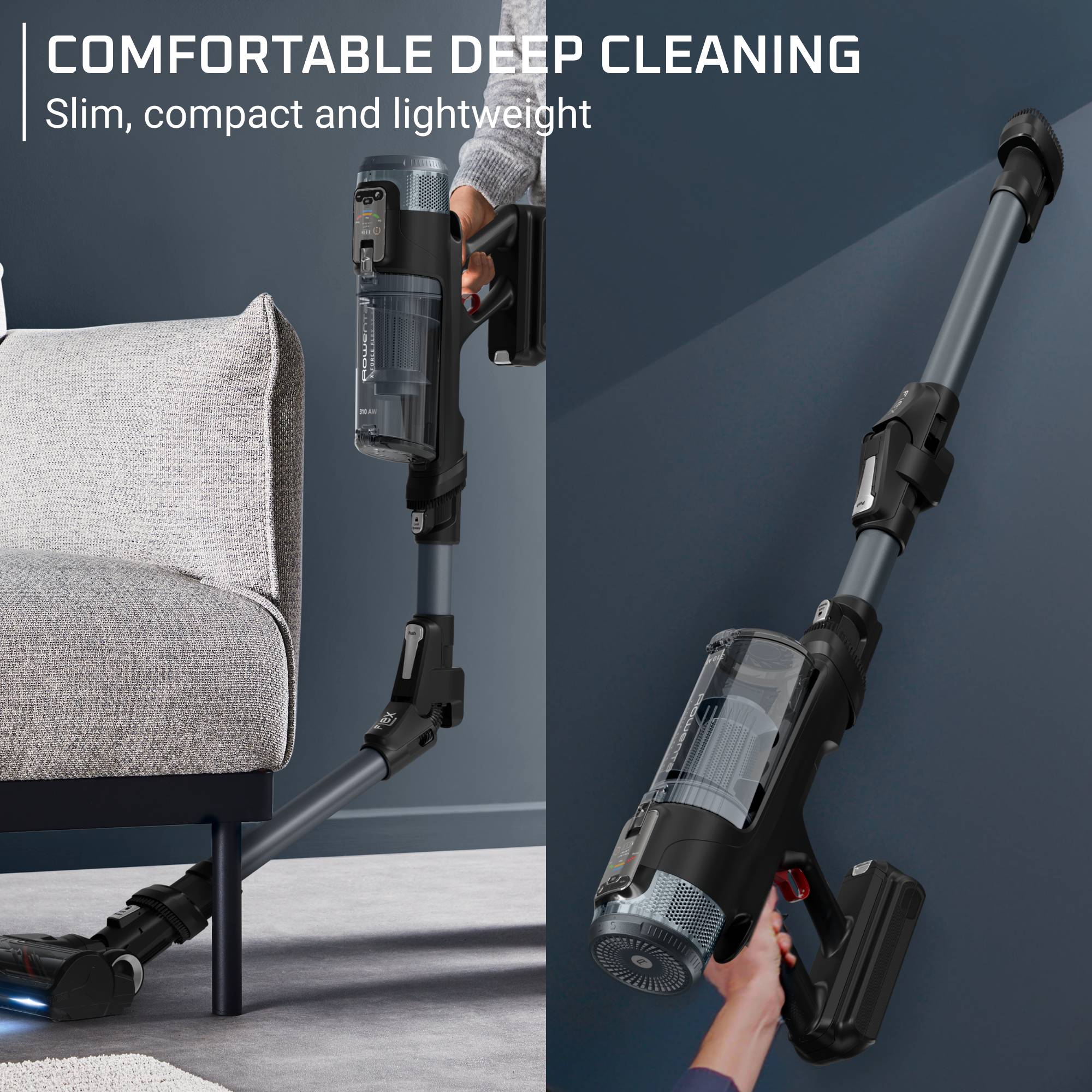 X-FORCE FLEX 16.60, Cordless Stick Vacuum, Extreme Vacuuming, 315 AW