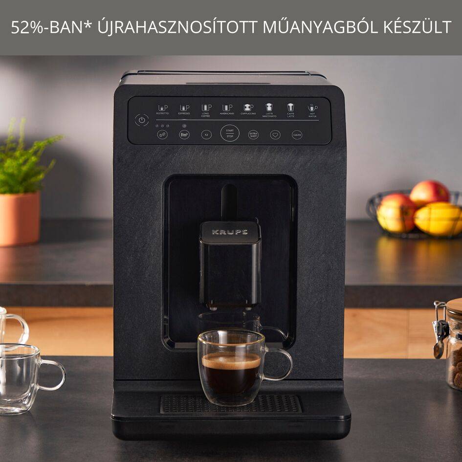 Automata kávéfőző KRUPS Evidence Eco EA897B10 matt fekete
