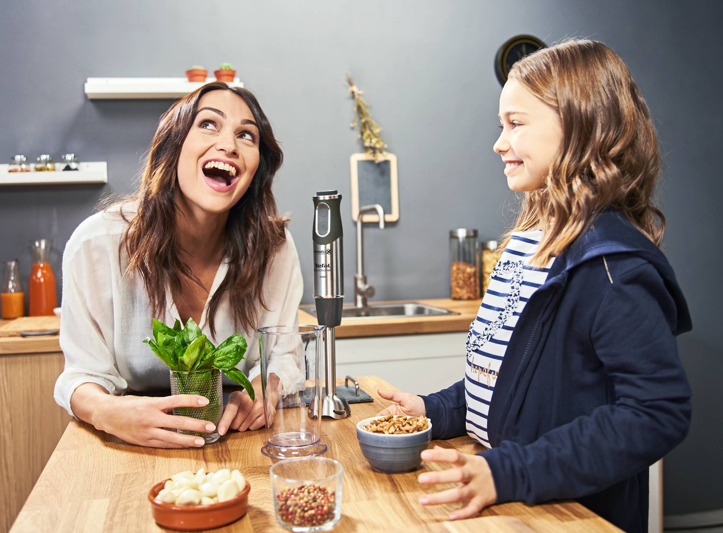 Botmixer Tefal Quickchef HB658838 Rozsdamentes/Fekete