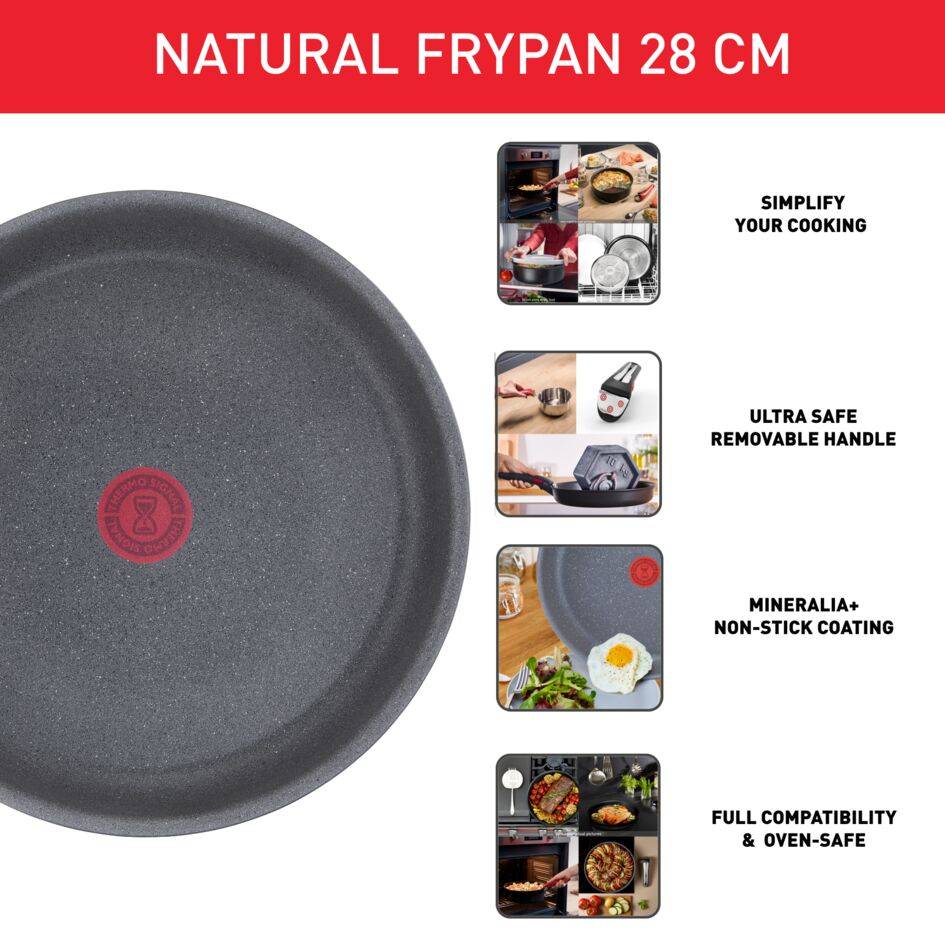 Serpenyő Tefal Ingenio Natural Force L3960602 28 cm