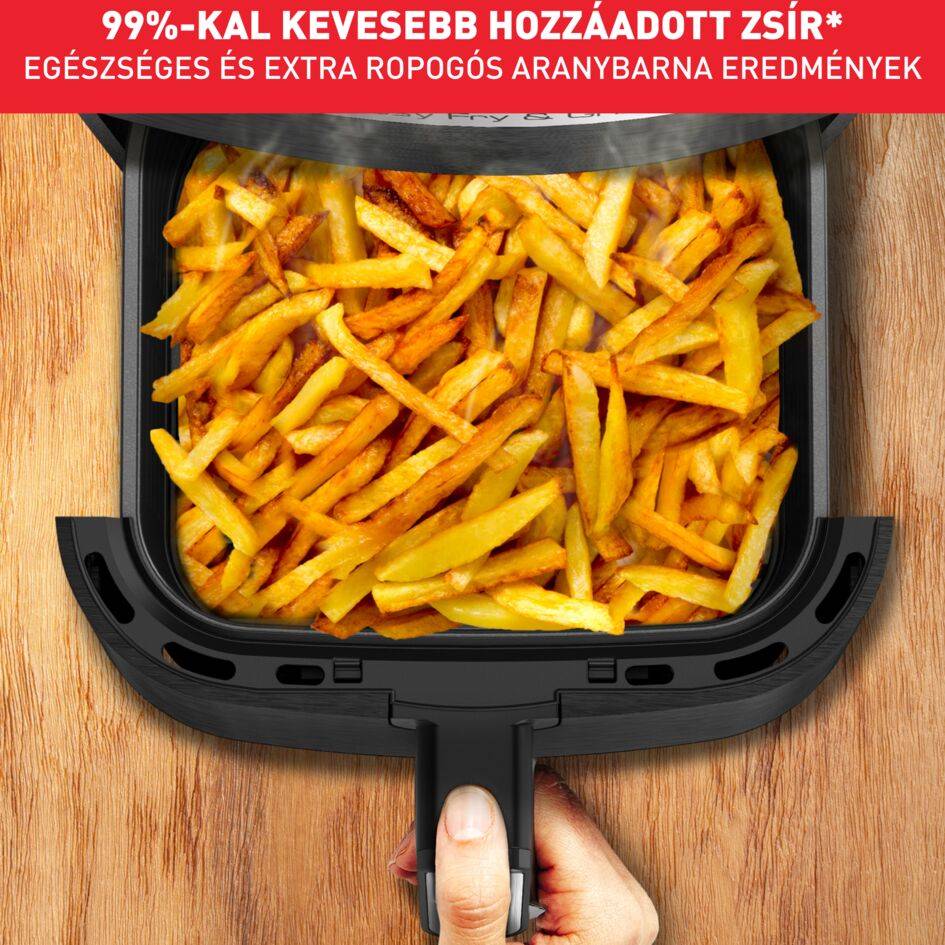 Forrólevegős fritőz Tefal Easy Fry & Grill 2az1-ben digitális EY505D15 Rozsdamentes/Fekete