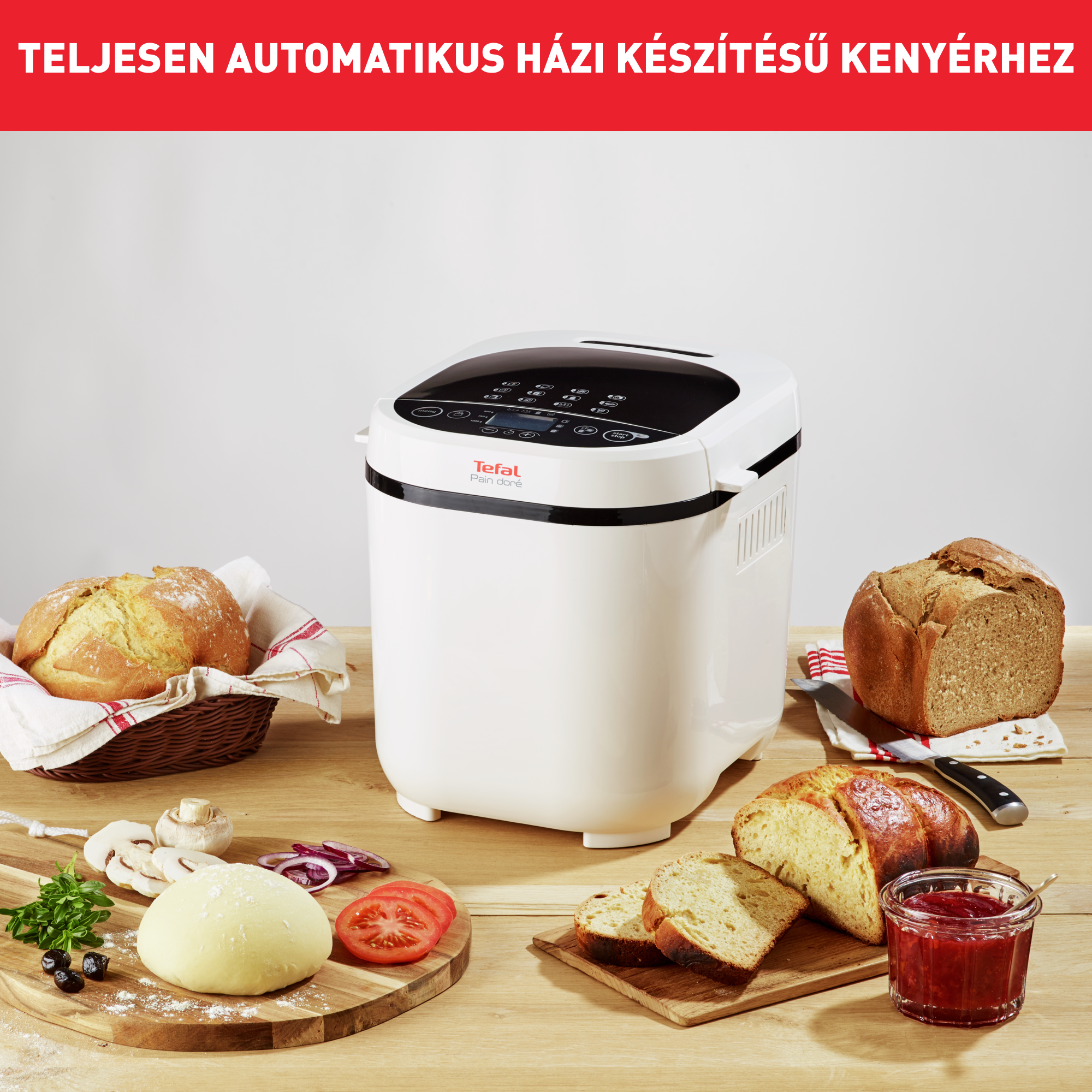 Kenyérsütő Tefal Pain Doré PF210138 Fekete/Fehér