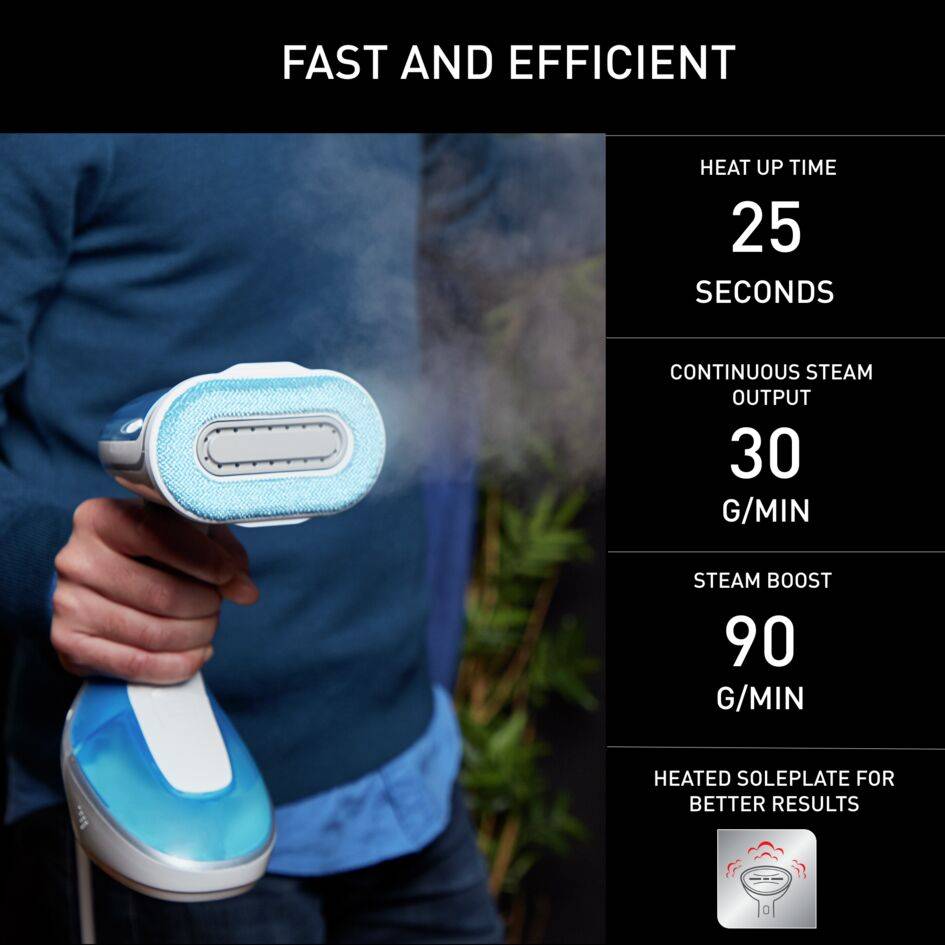 Kézi ruhagőzölő Tefal Pure Tex DT9530E1 Világos kék/Fehér