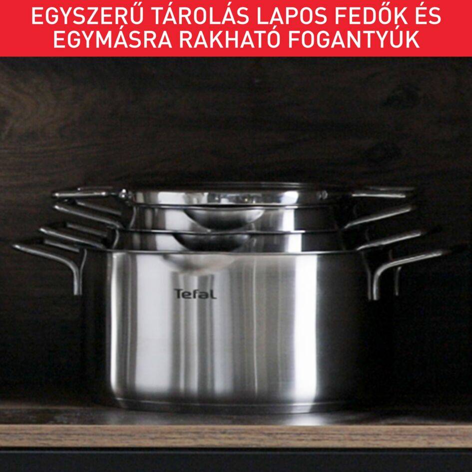 10 részes Tefal Nordica H852SA56 Rozsdamentes acél