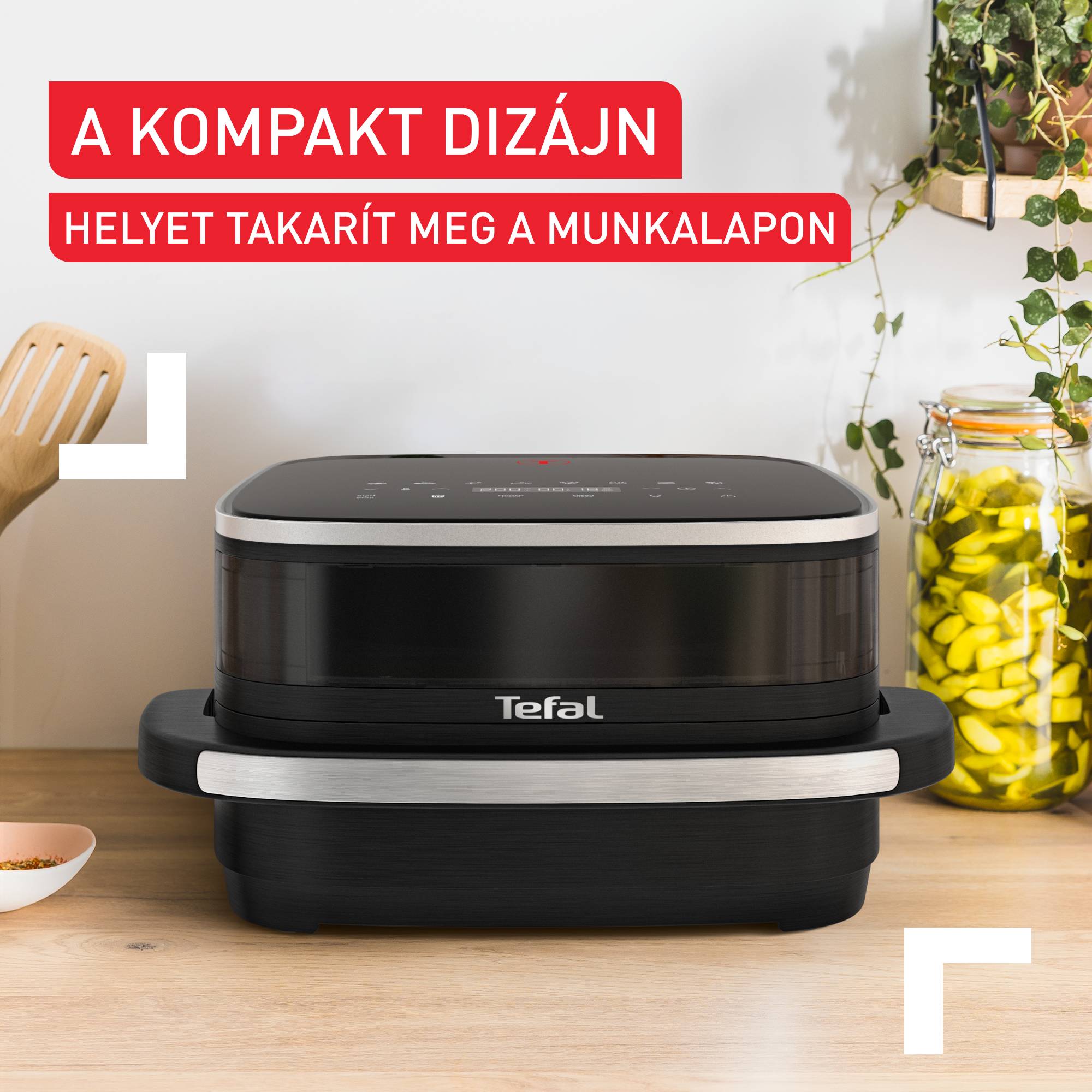 Légkeveréses fritőz Tefal Easy Fry XL Surface FW4018E0 Fekete