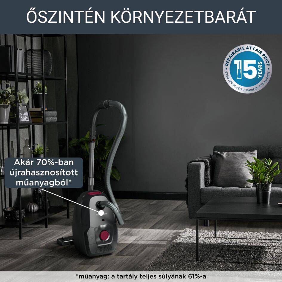 Porzsákos porszívó Green Force Max ECO 900W Classic RO4933EA