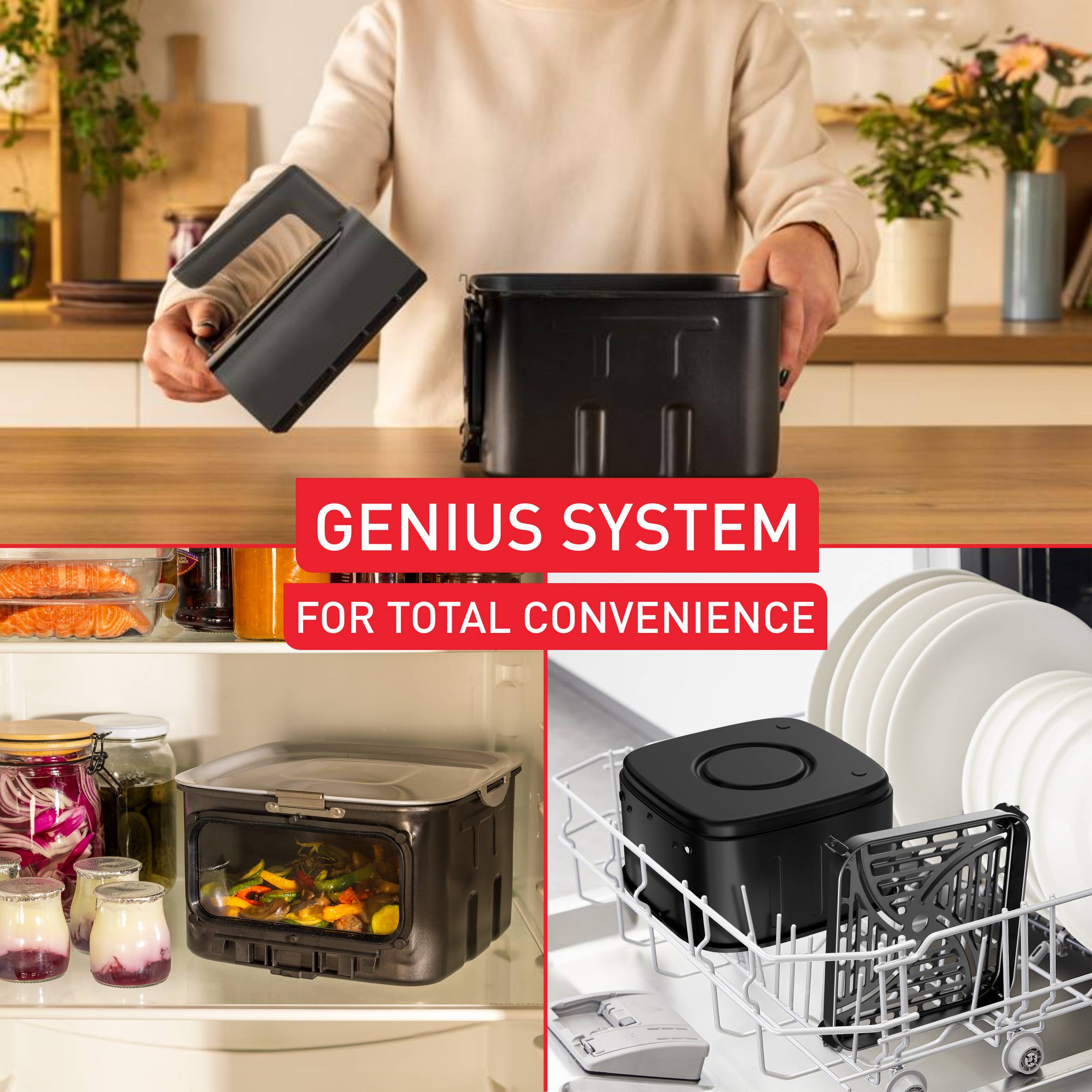 Forrólevegős fritőz Tefal Easy Fry Silence 7L EY846HE0 Sötét szürke