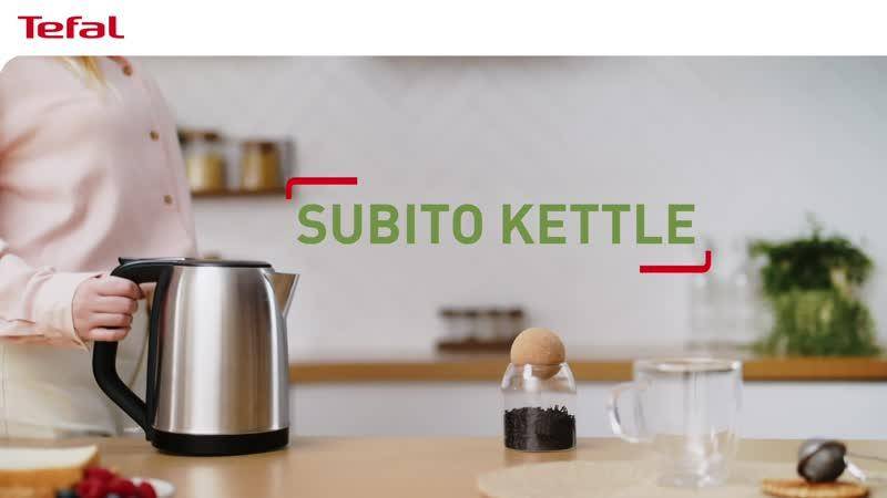 Subito vízforraló, csészénkénti vízmennyiségjelző, egykezes nyitás