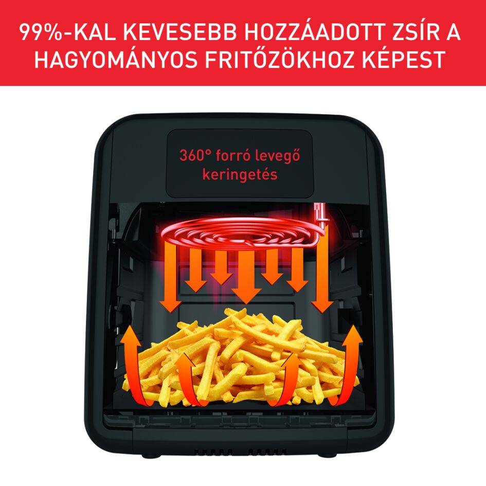 Forrólevegős fritőz Tefal Easy Fry & Grill & Oven 9az1-ben FW501815 Fekete