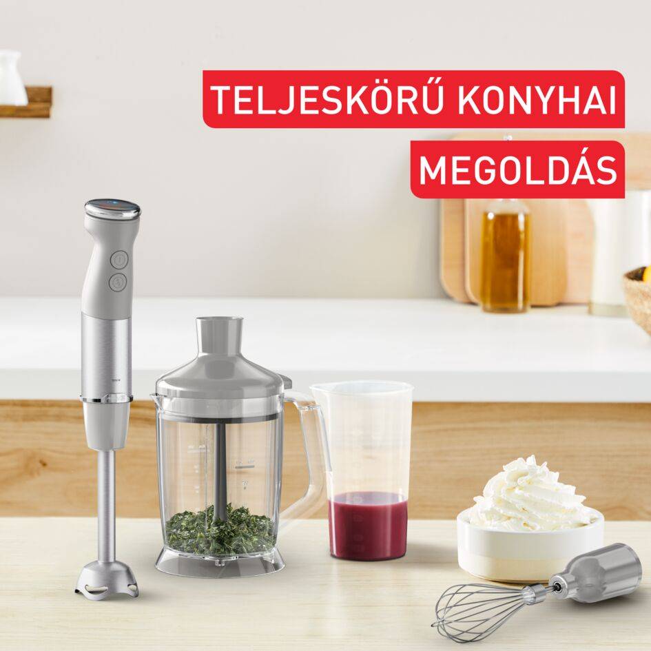 Botmixer Tefal Quickchef+ 3 az 1-ben XL HB67MB30 szürke