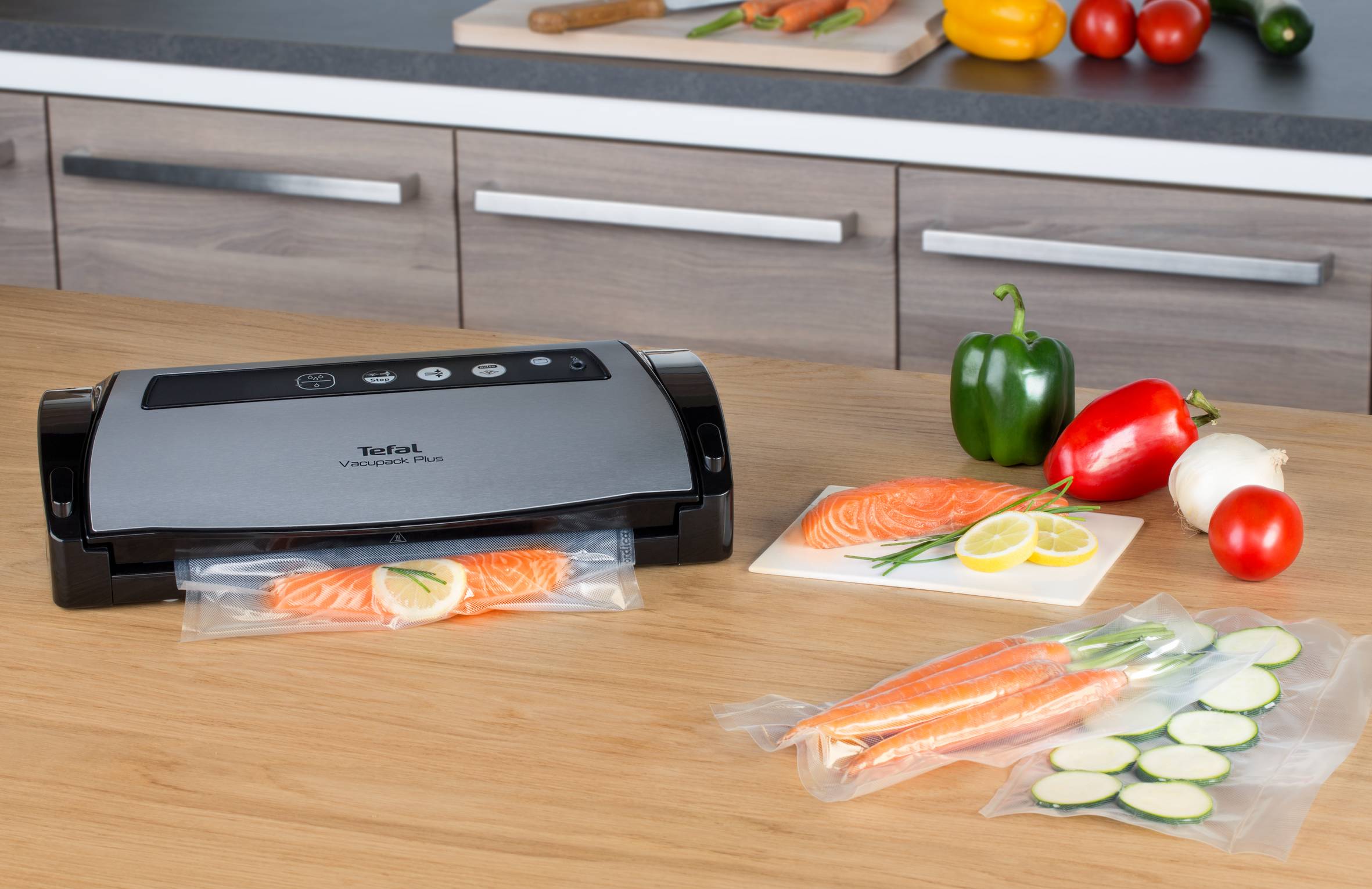 Vákumcsomagoló Tefal Vacupack Classic Plastic VT254070 Fekete