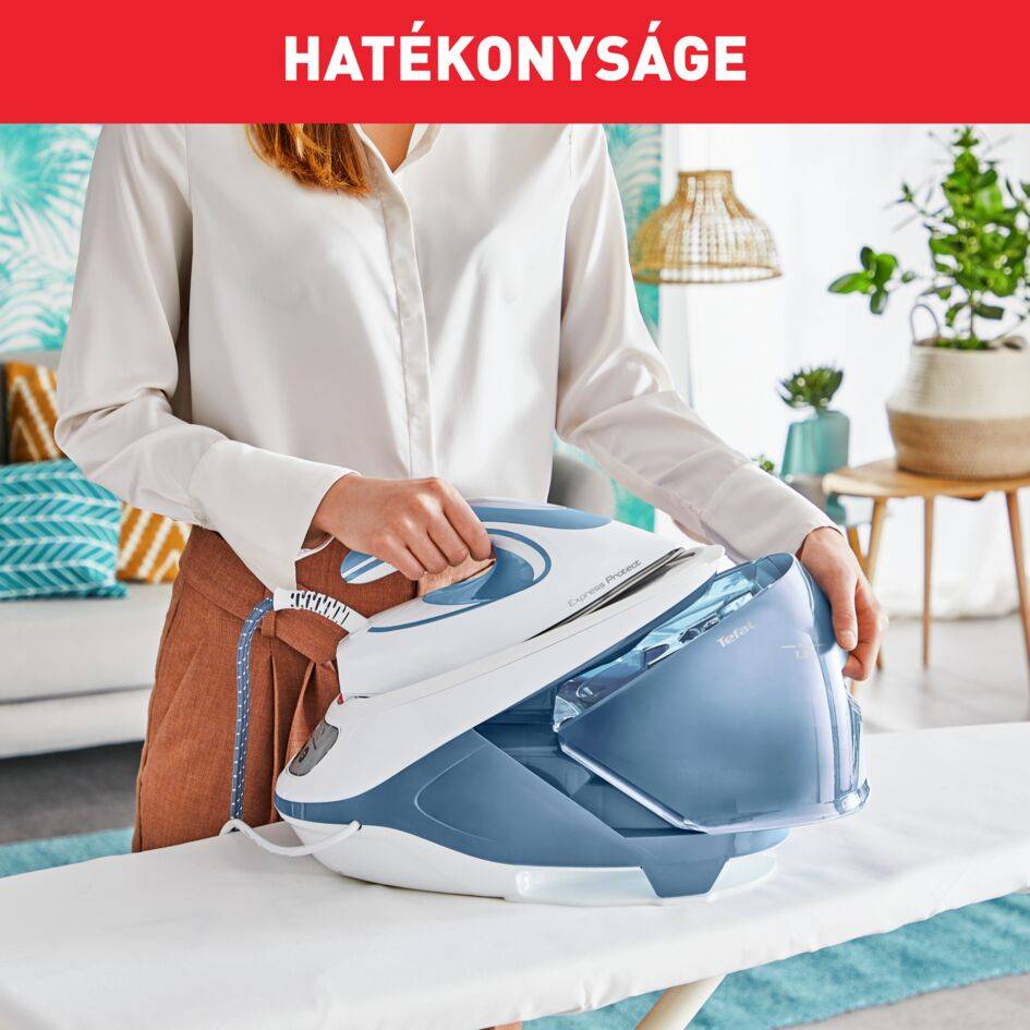 Gőzállomás Tefal Express Protect SV9202E0 Világoskék/Fehér
