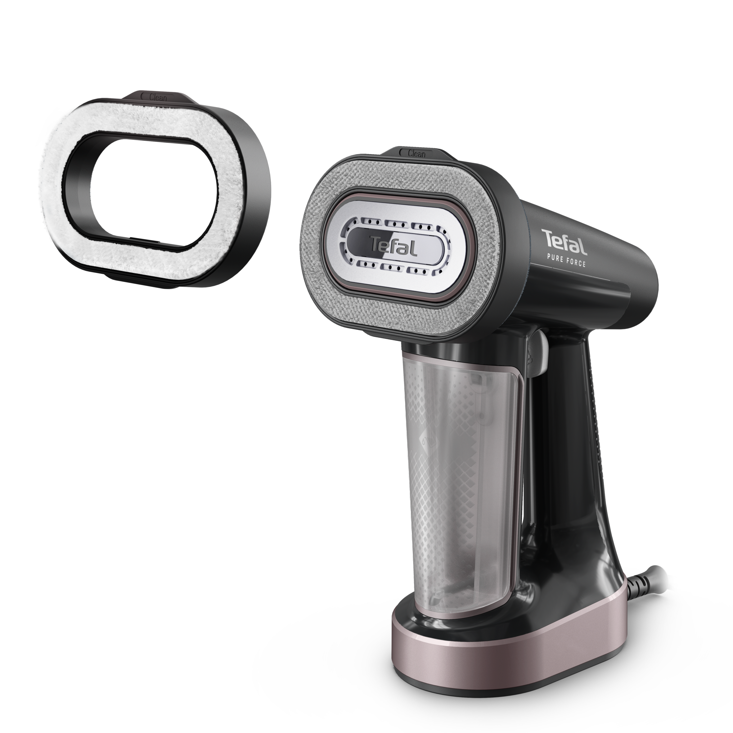 Pure Force ruhagőzölő, 3 az 1-ben gőzölés, vasalás és szöszmentesítés