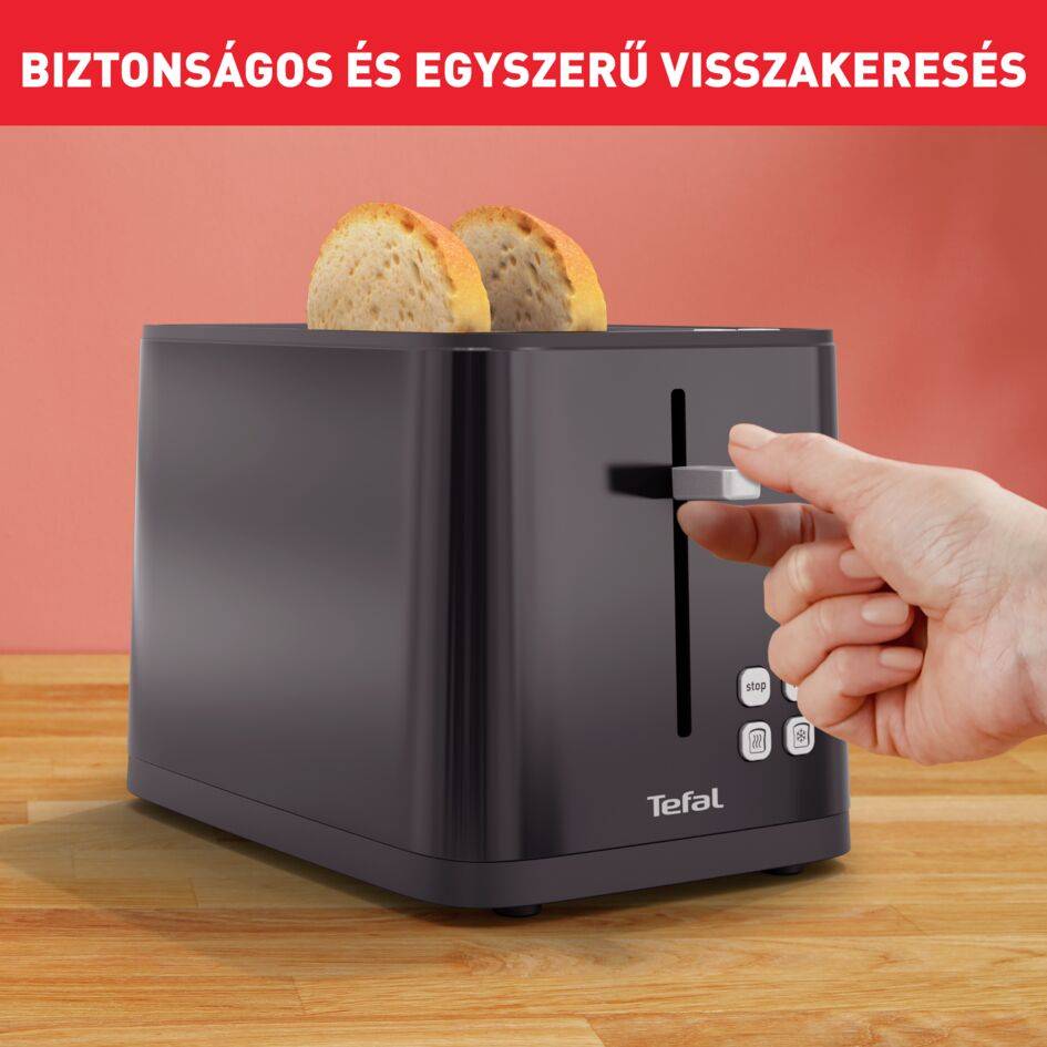 Kenyérpirító Tefal Digital TT640810 Fekete