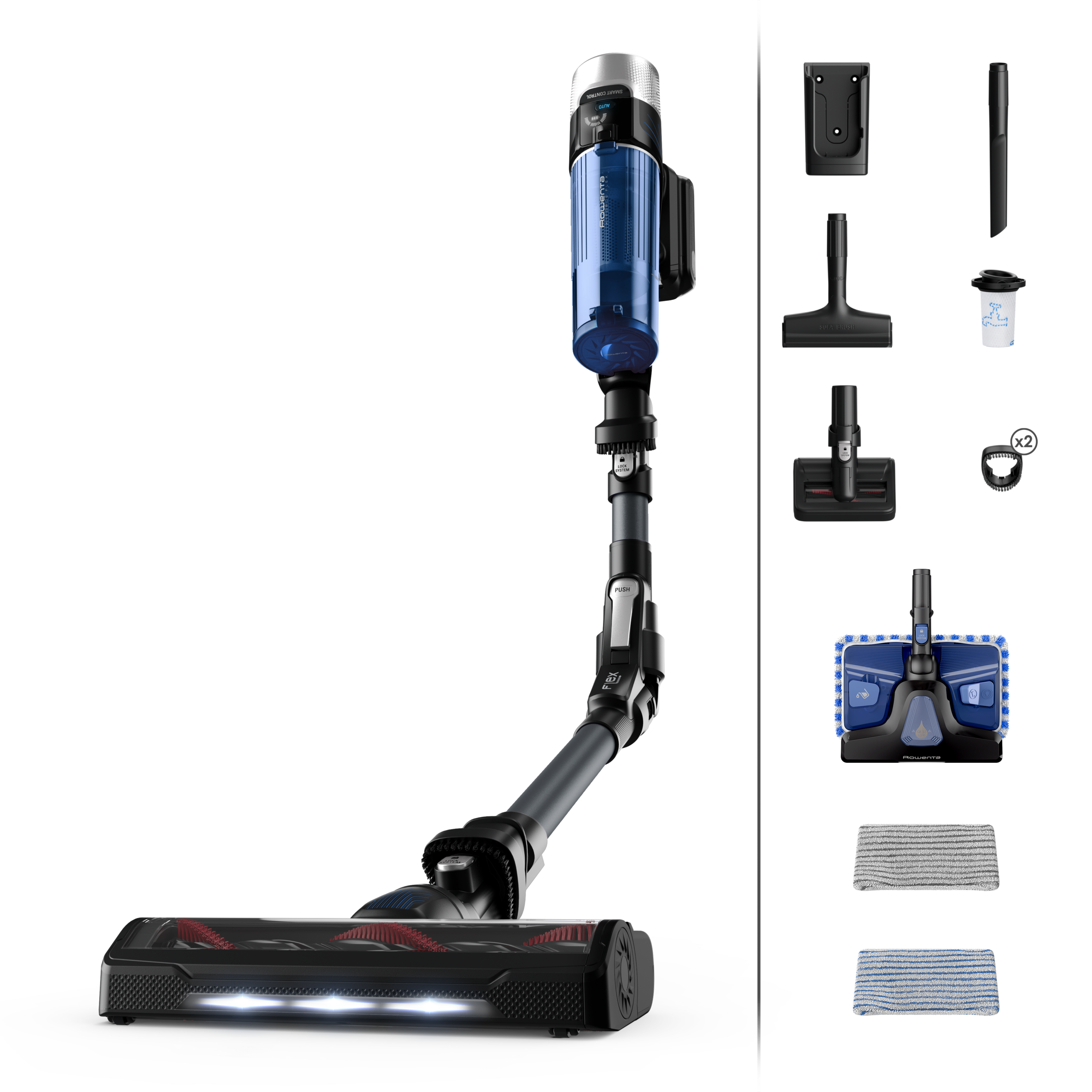 Rúdporszívó X-FORCE FLEX 9.60 Auto Animal AQUA 4v1 100AW RH20C7WO