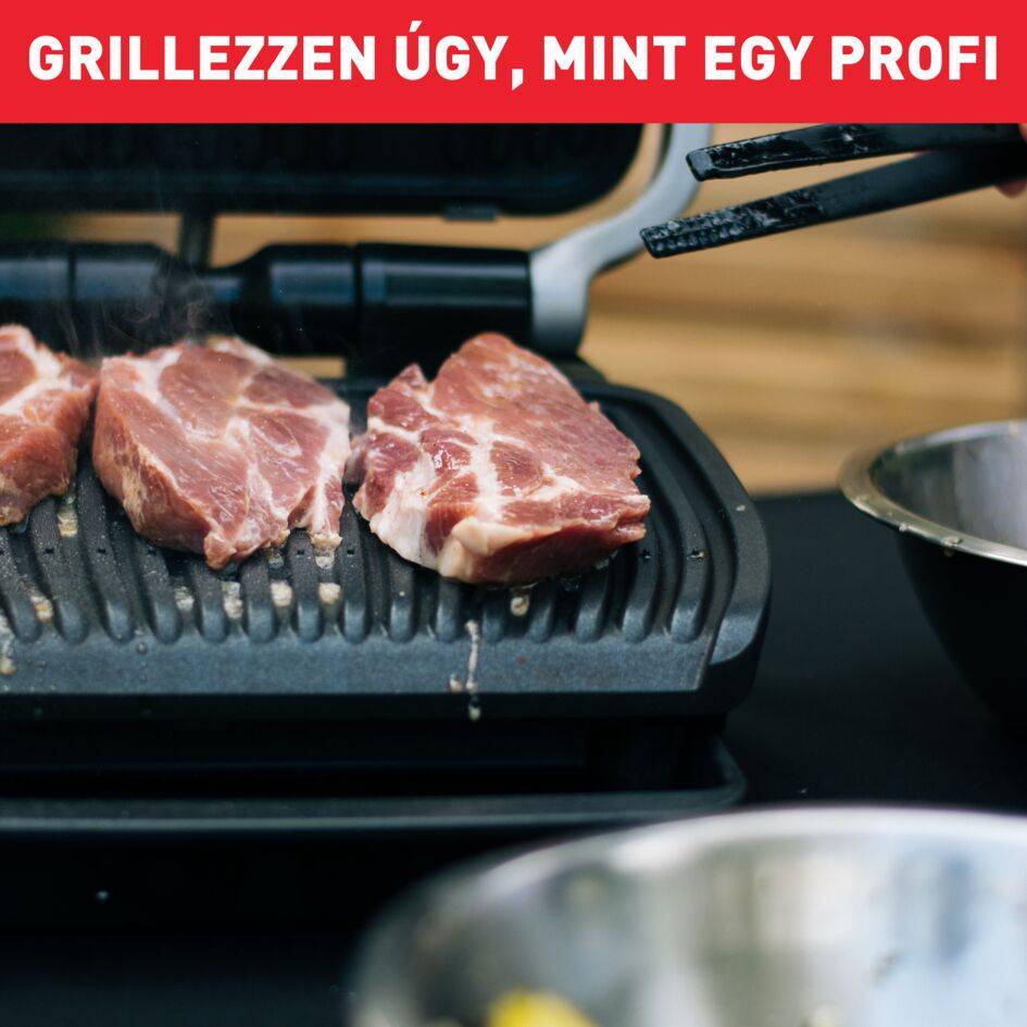 Elektromos grill Tefal OptiGrill Elite GC750D30 Ezüst/Fekete