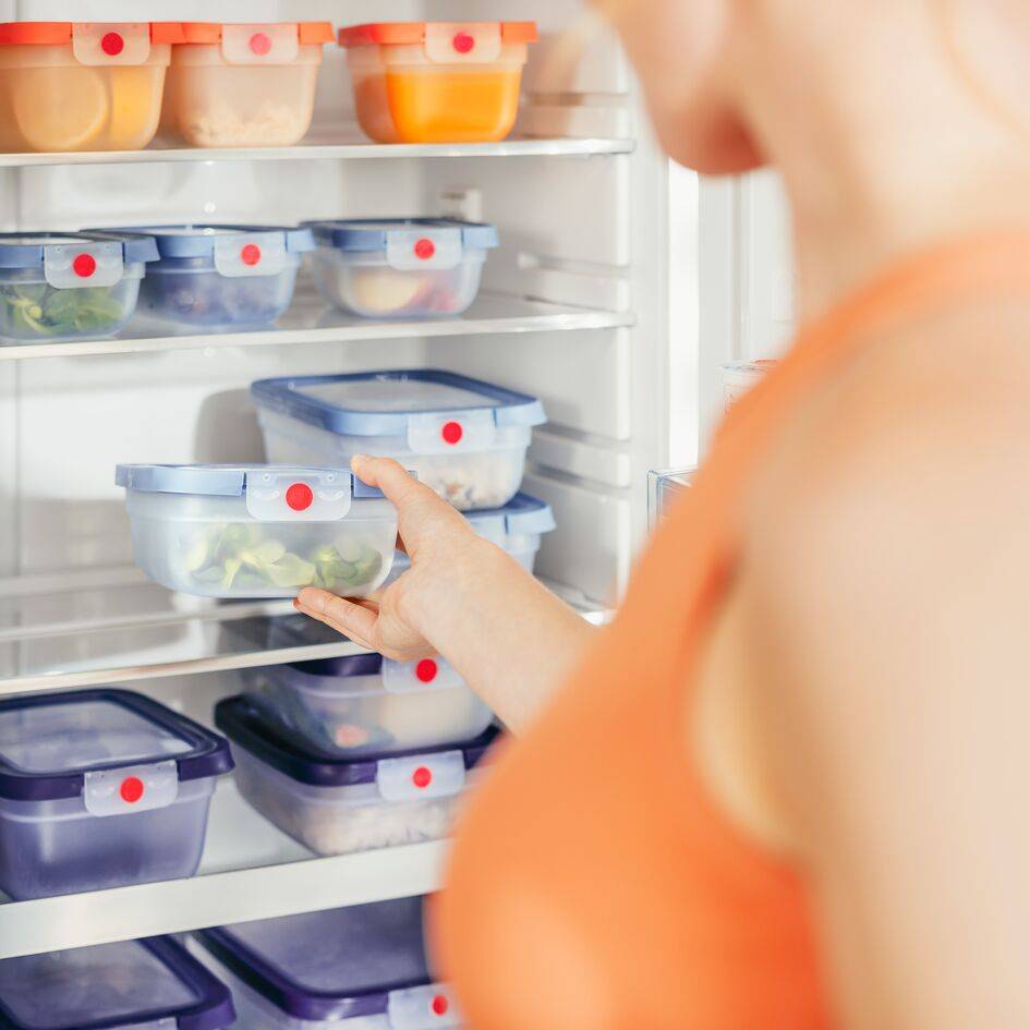 N1230510 OneClick élelmiszer-tároló dobozok 3 x 0,5 l kék