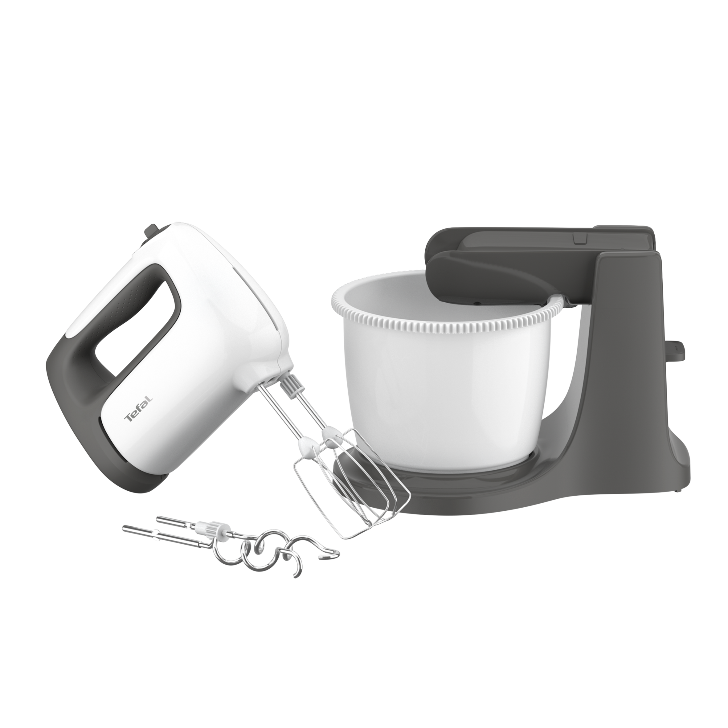 Kézi mixer tállal Tefal  Prep'Mix+ HT464138 Sötétszürke/Fehér