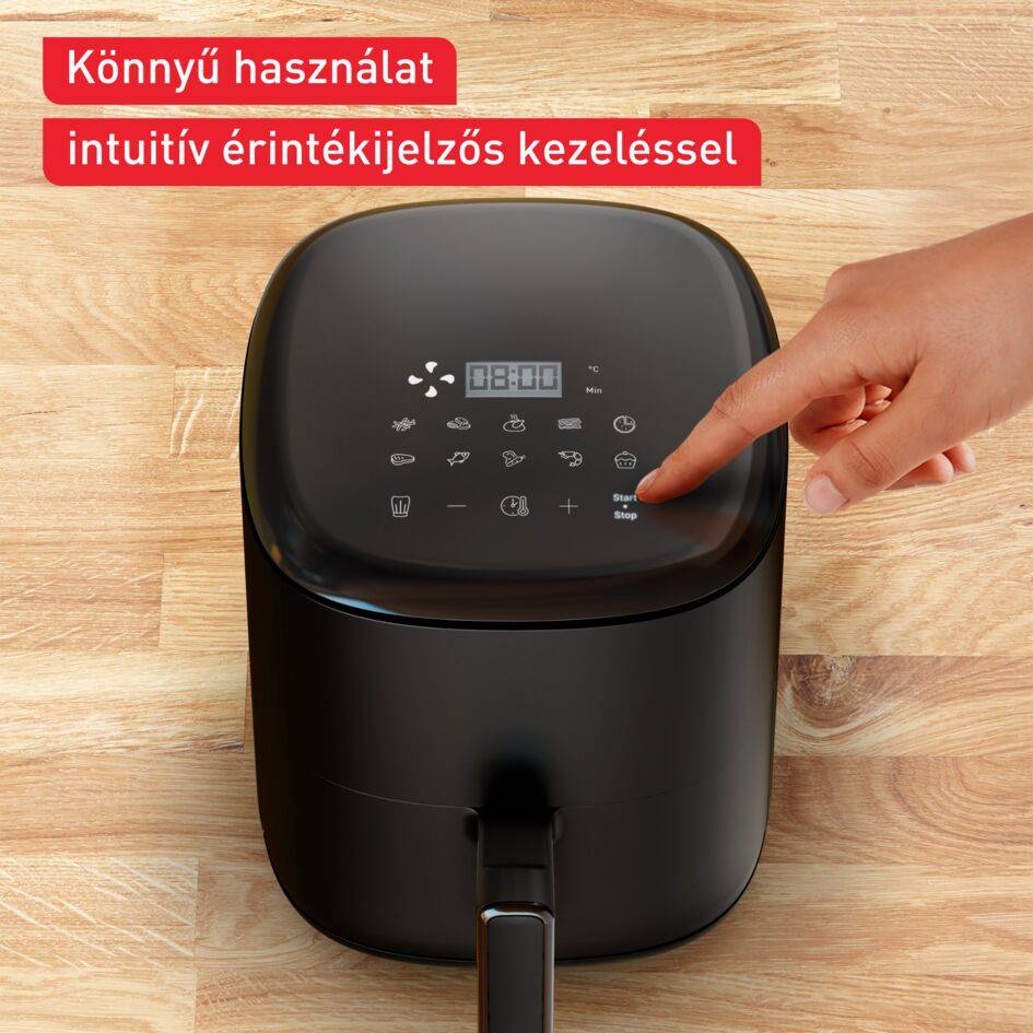 Légkeveréses fritőz Tefal Easy Fry Compact 3l EY145810 Fekete