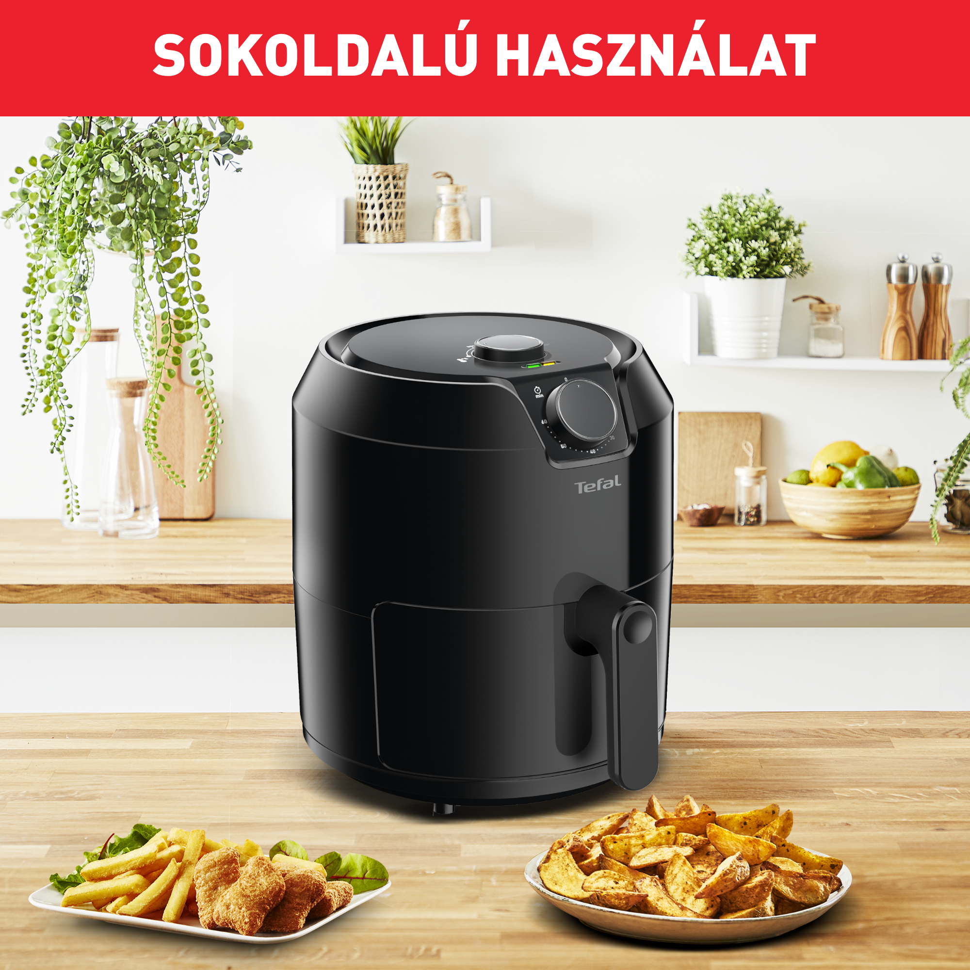 Forrólevegős fritőz Tefal Easy Fry Classique EY201815 Fekete