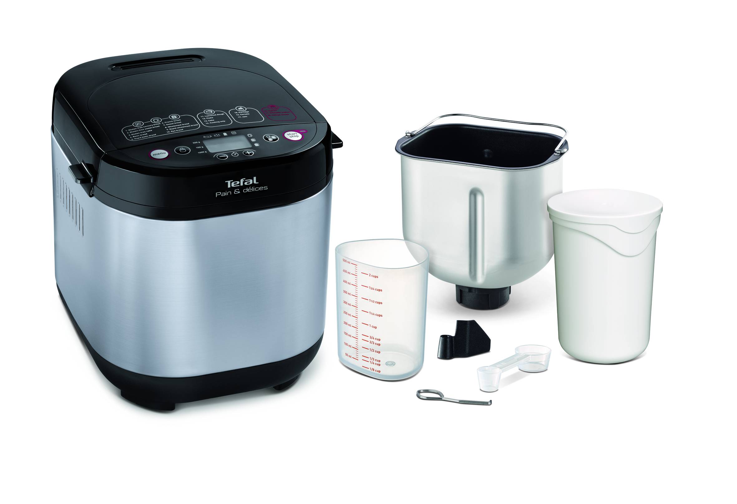 Kenyérsütő Tefal Pain & Delices PF240E38 Rozsdamentes/Fekete