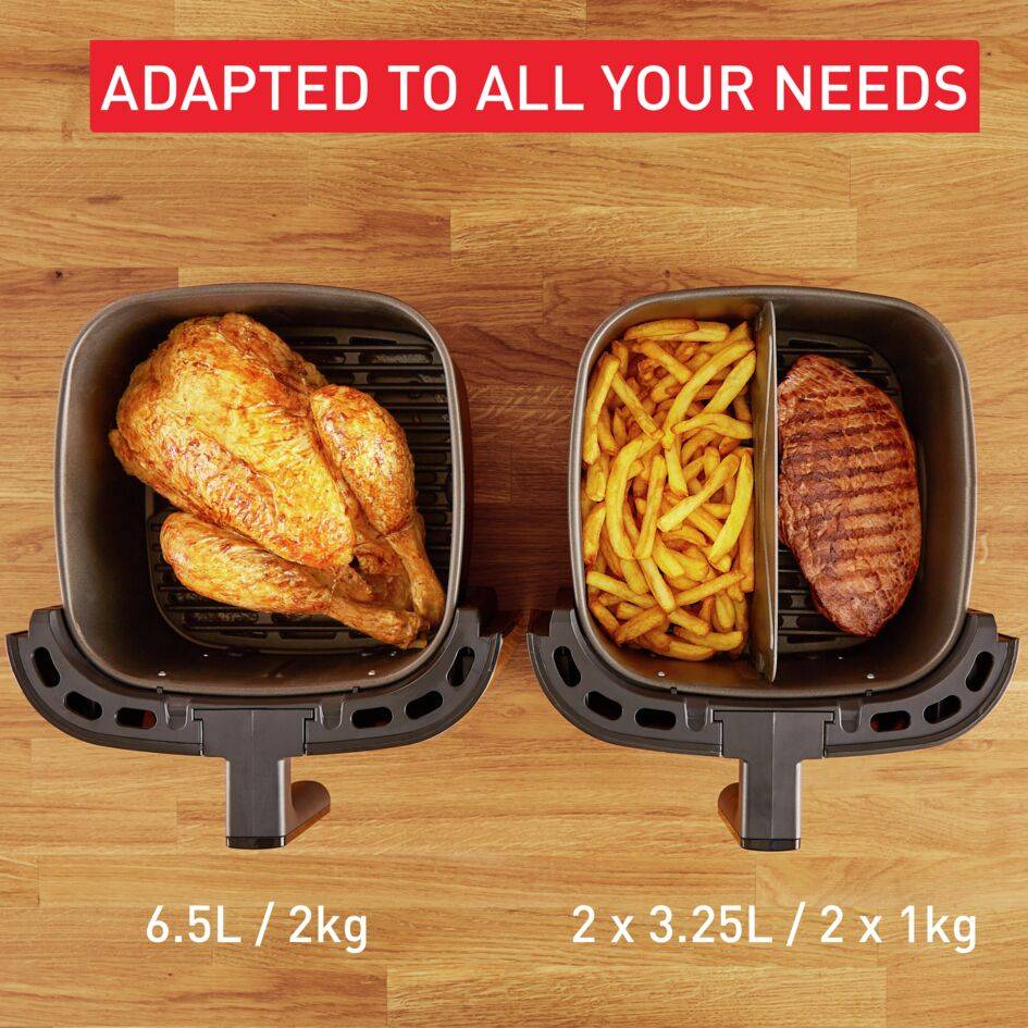 Forrólevegős fritőz Tefal Easy Fry & Grill 2az1-ben EY801D15 Fekete/Rozsdamentes