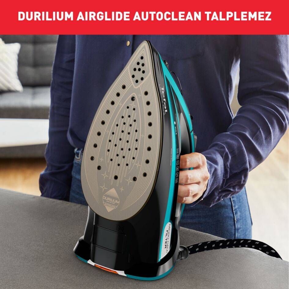 Gőzölős vasaló Tefal Ultimate Pure FV9844E0 Cián/Fekete